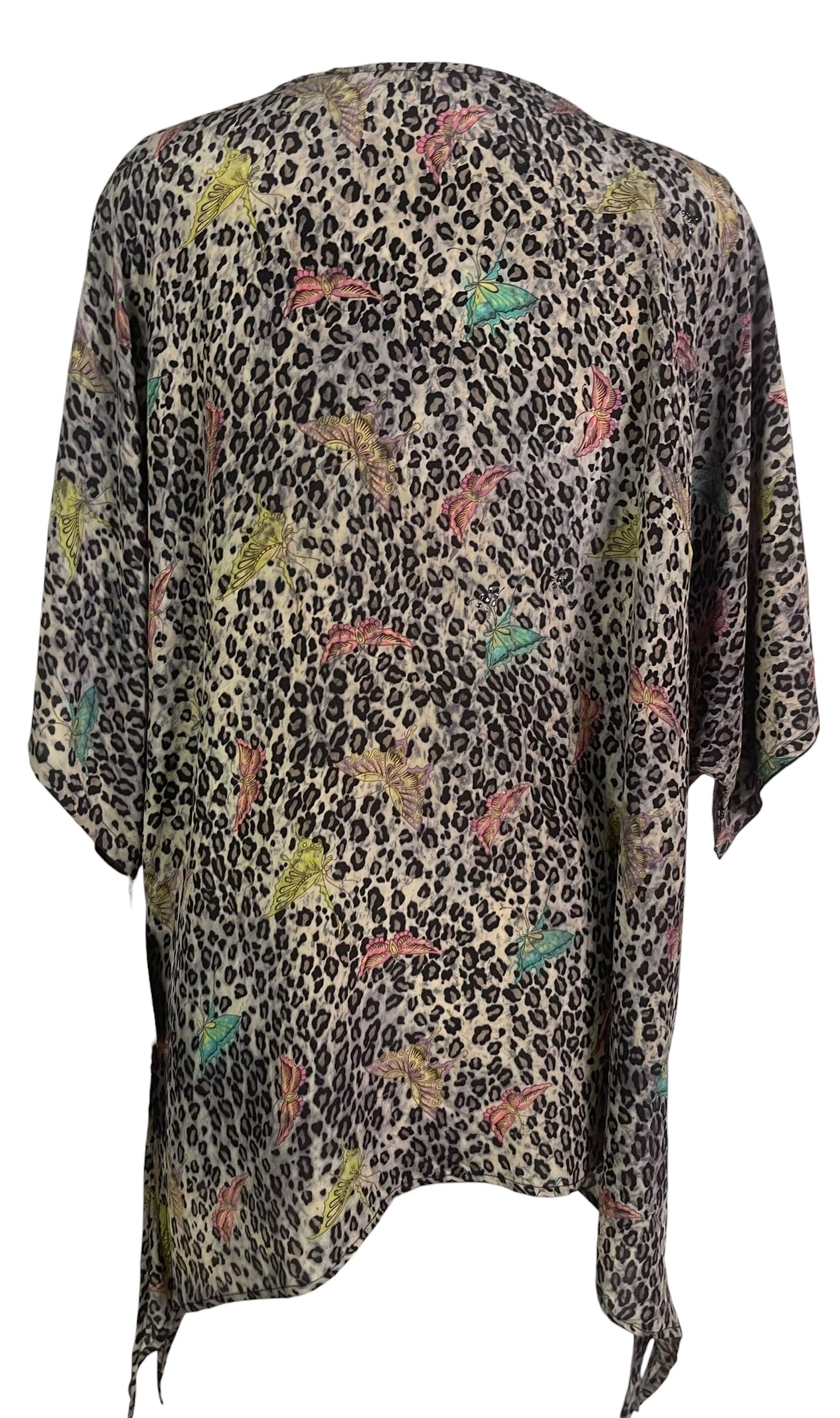 PRC9060 Wabi Sabi Pure Silk Long Tunic with Side Ties