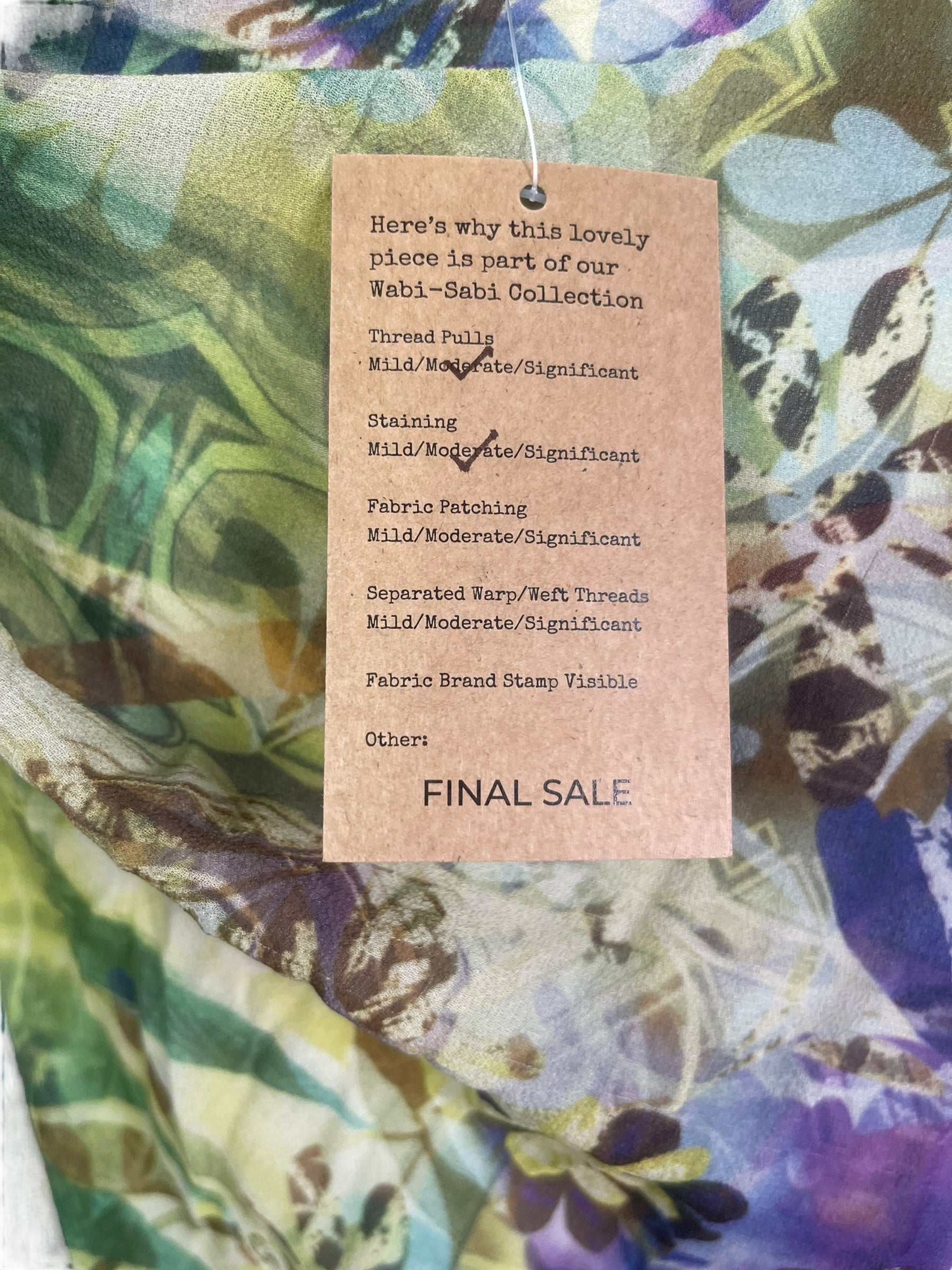 PRG8270 Sheer Wabi Sabi Pure Silk Maxi Kaftan