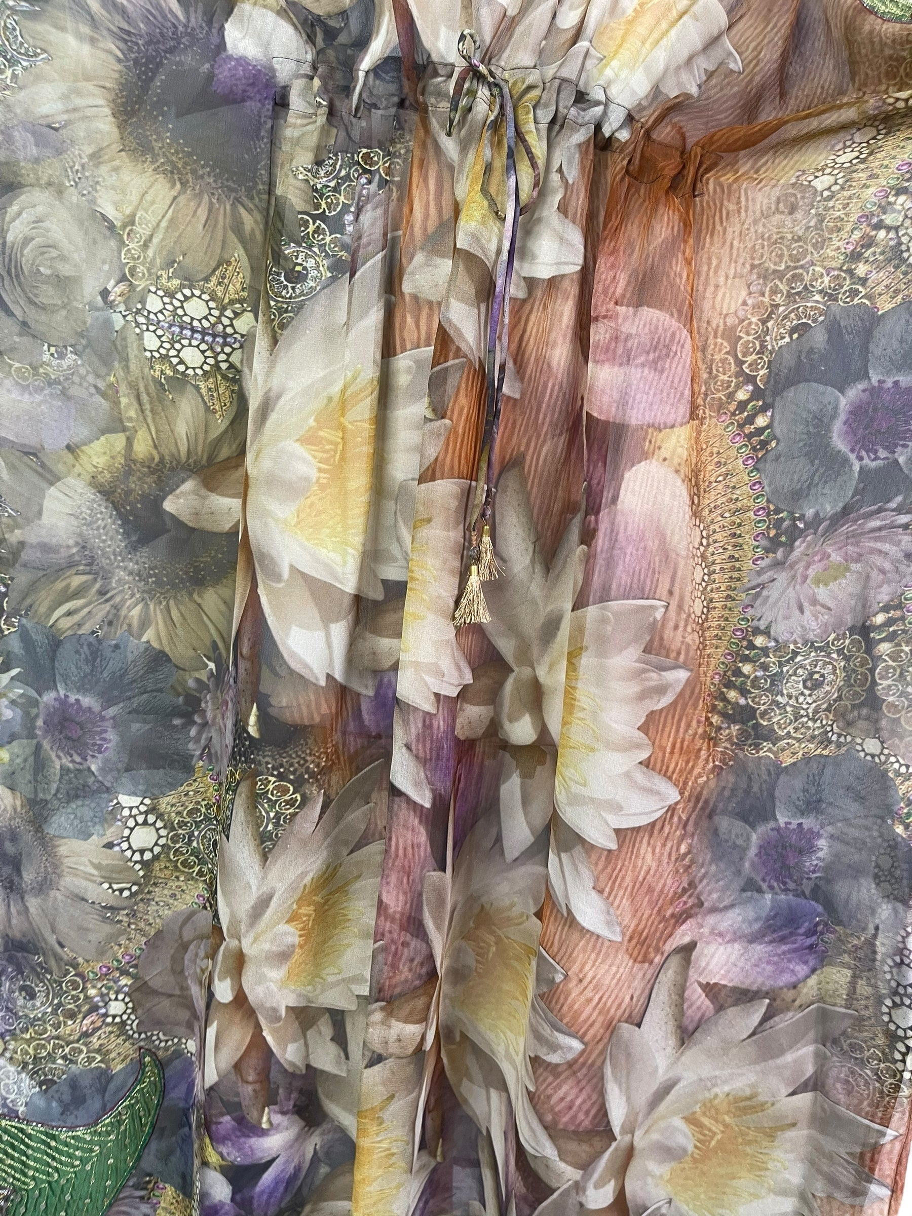 PRG8260 Sheer Wabi Sabi Pure Silk Maxi Kaftan