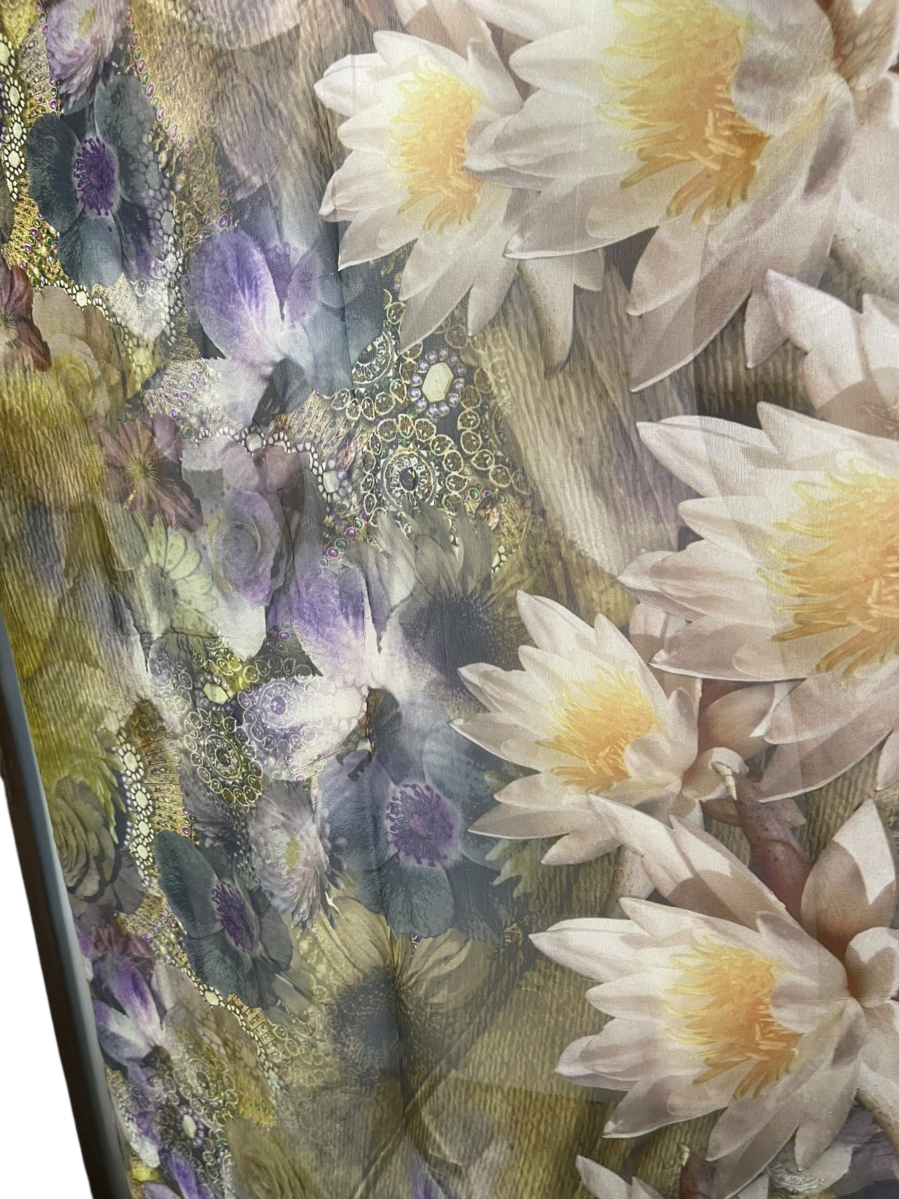 PRG8260 Sheer Wabi Sabi Pure Silk Maxi Kaftan