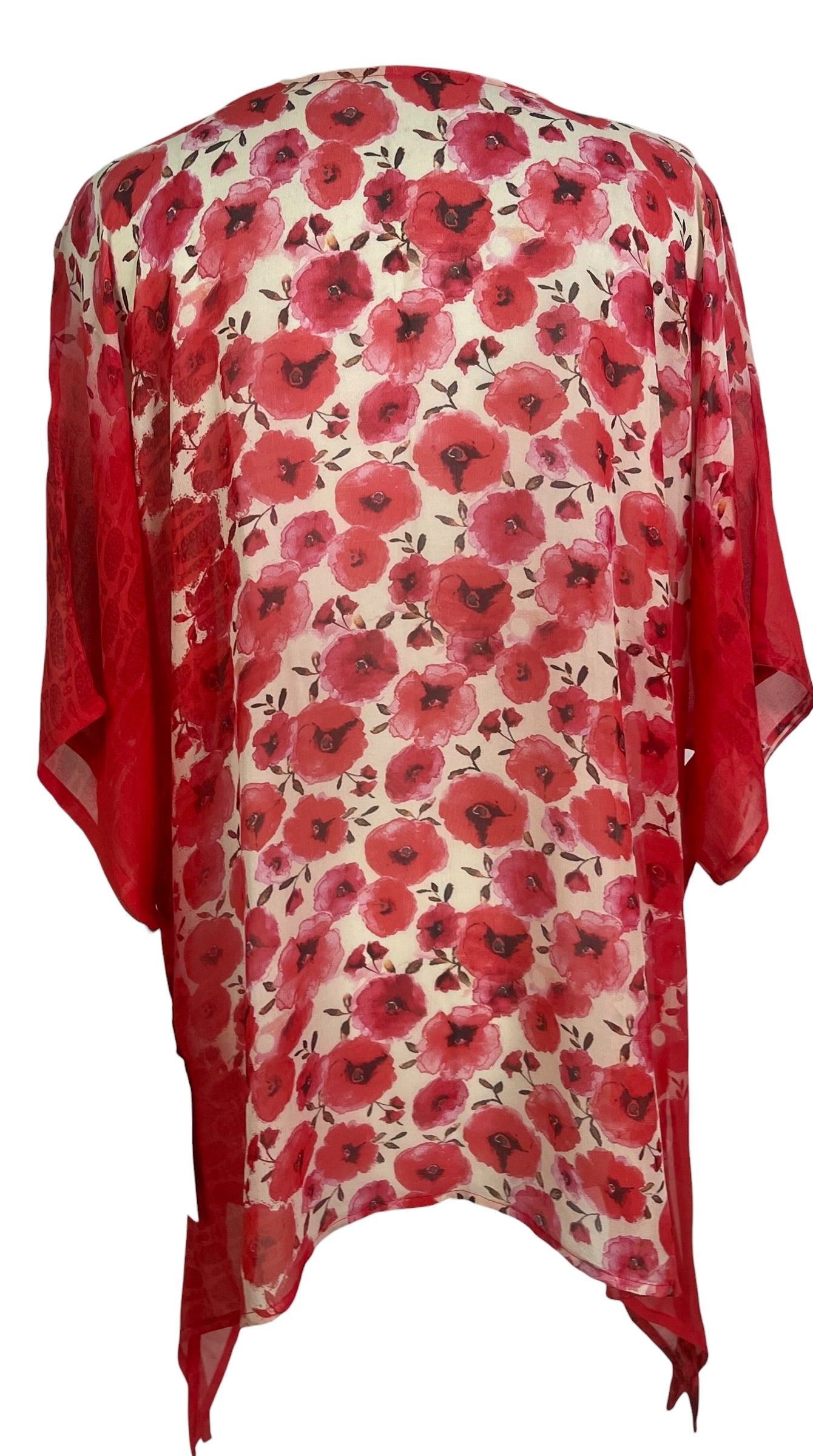 Releases Sunday at 8pm EST PRG9040 Sheer Wabi Sabi Pure Silk Long Tunic with Side Ties