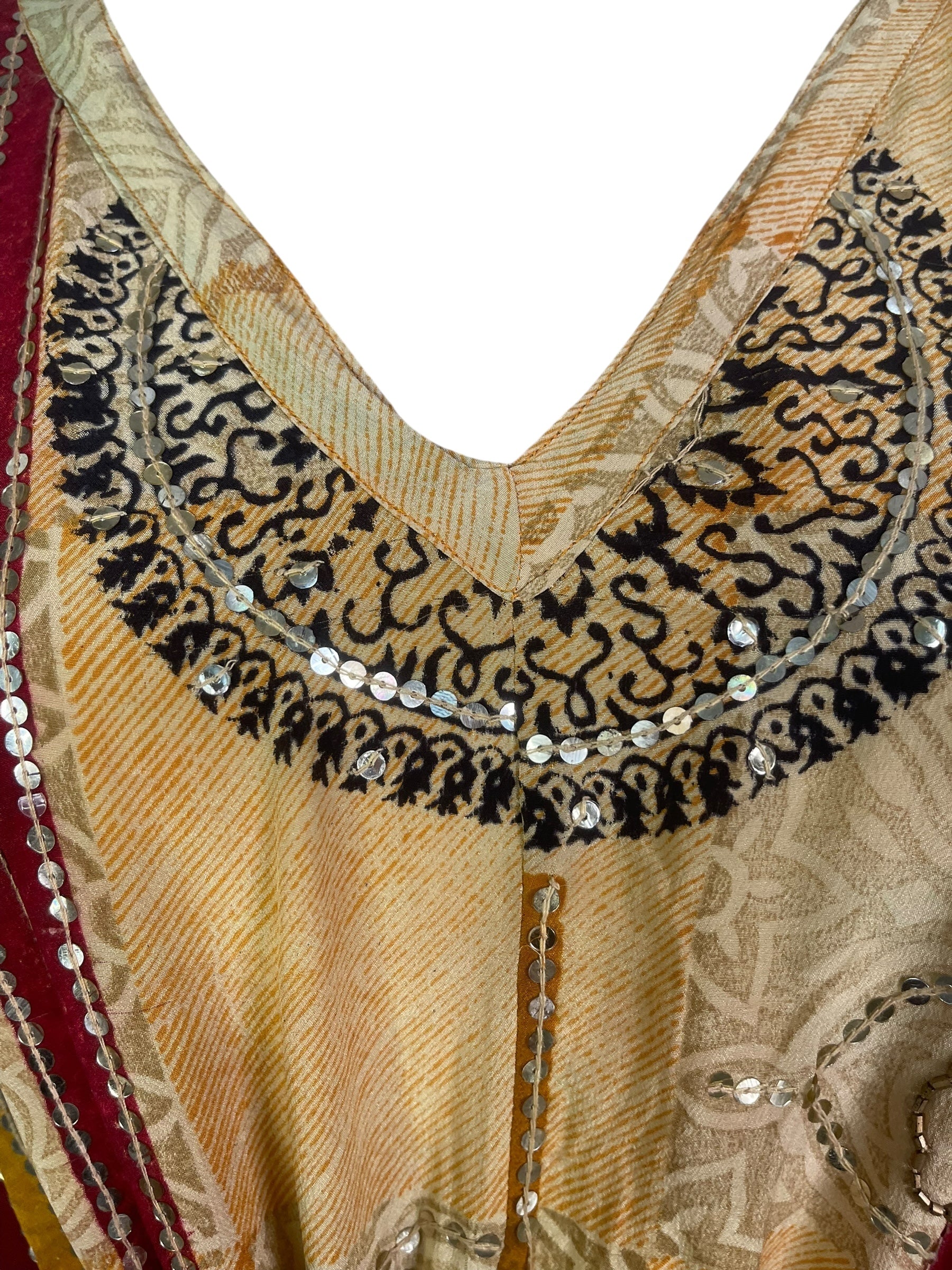 PRC8253 Wabi Sabi Pure Silk Maxi Kaftan