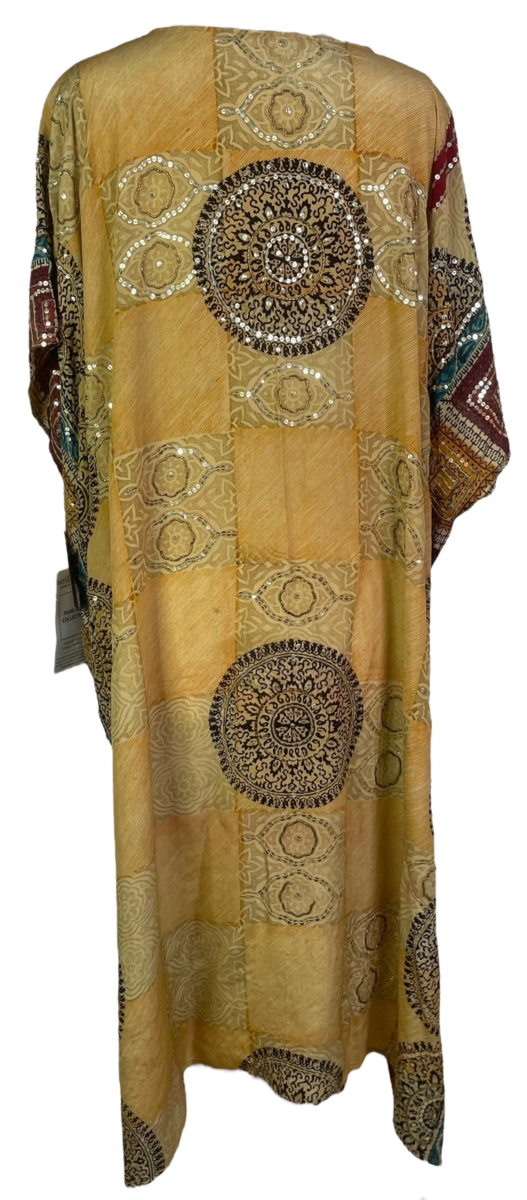 PRC8253 Wabi Sabi Pure Silk Maxi Kaftan