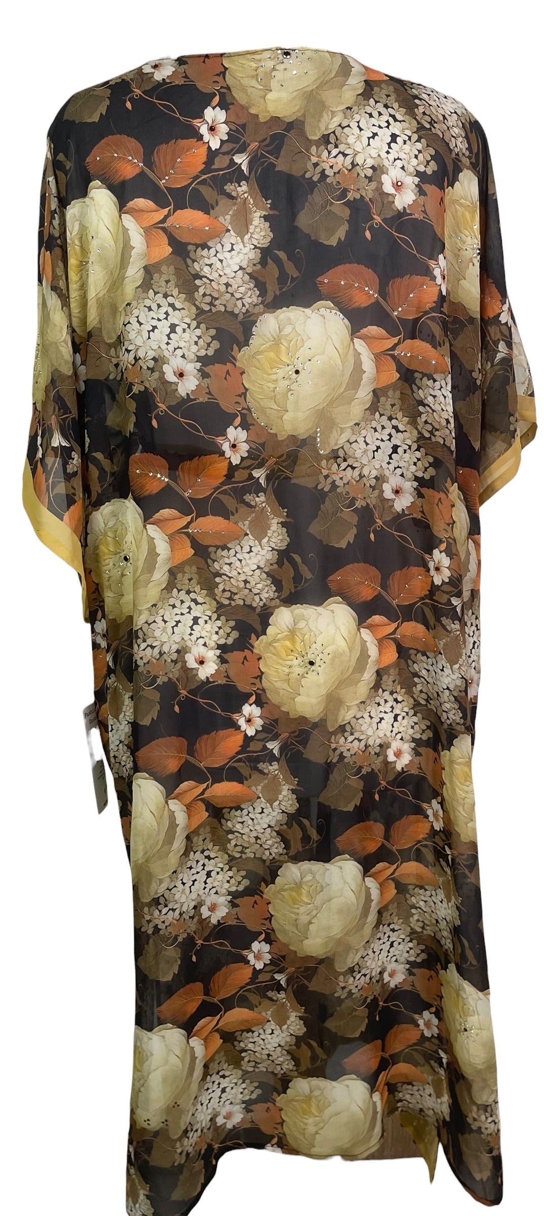 Releases Sunday August 9th at 8pm EST PRG9052 Sheer Avatar Long Pure Silk Kimono Sleeved Duster with Belt