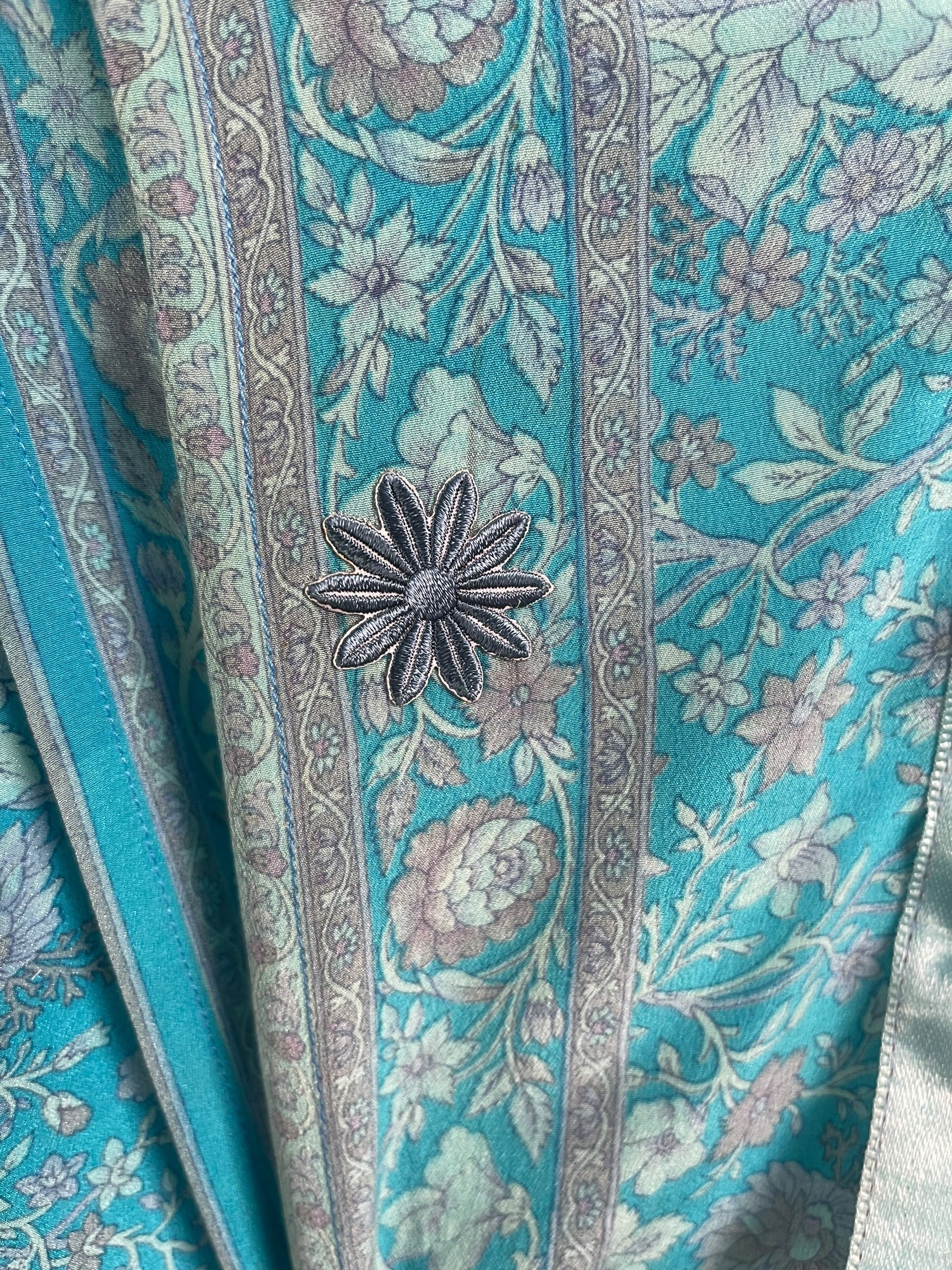 PRC9005 Wabi Sabi Pure Silk Kimono-Sleeved Jacket with Belt