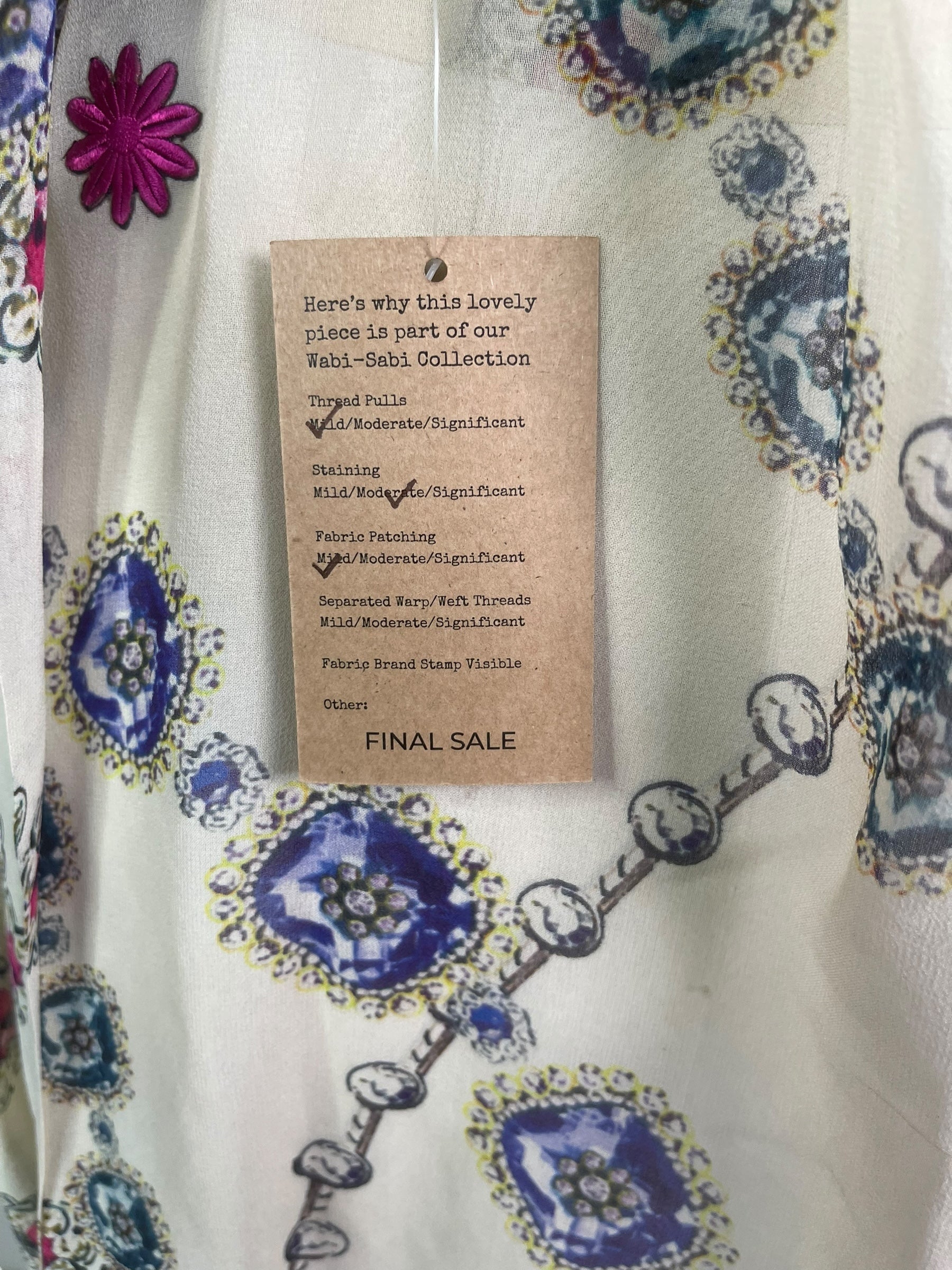 PRG8050 Sheer Wabi Sabi Pure Silk Kimono Sleeved Duster with Belt