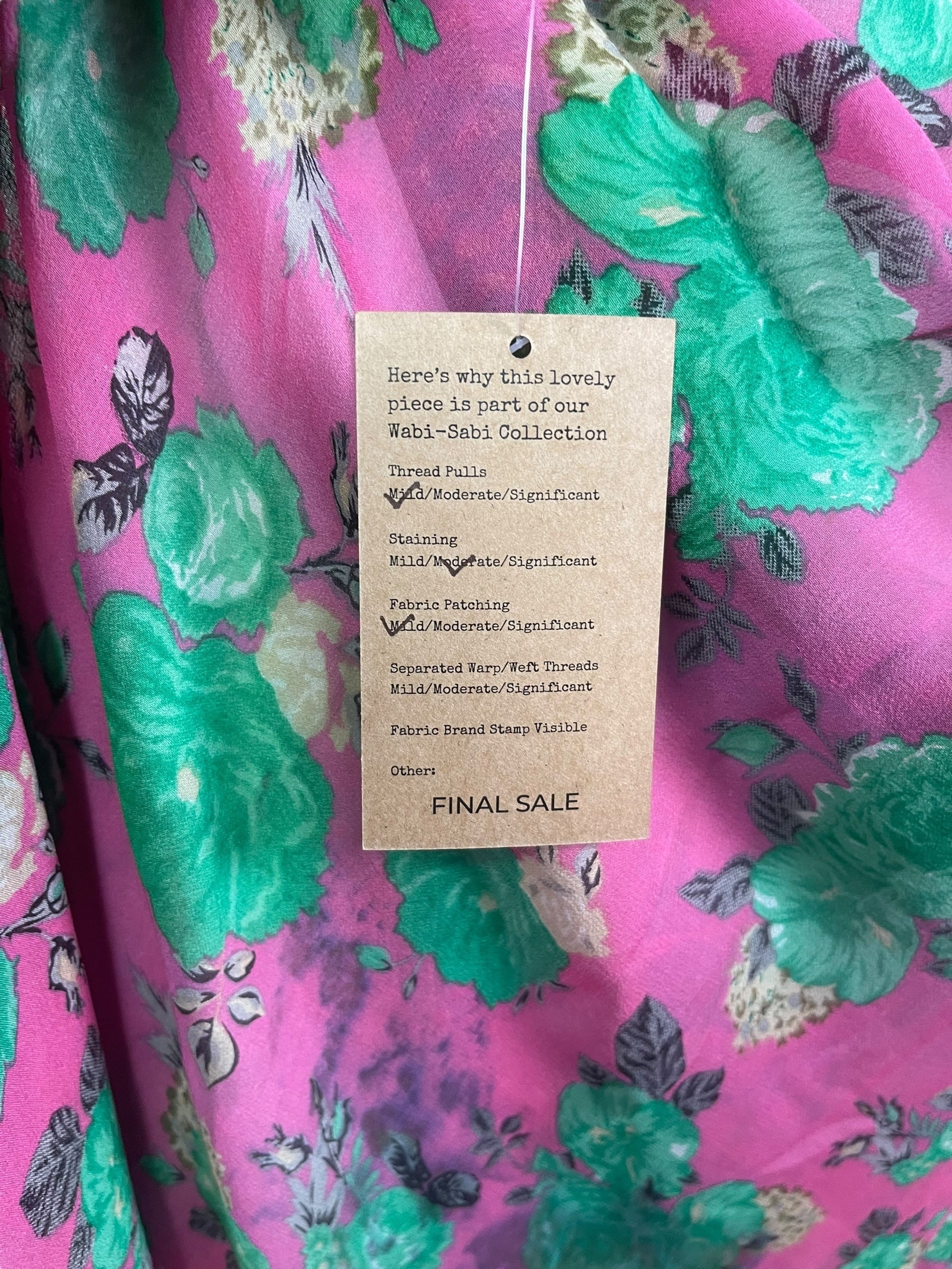 PRG8350 Sheer Wabi Sabi Pure Silk Kimono Sleeved Duster with Belt