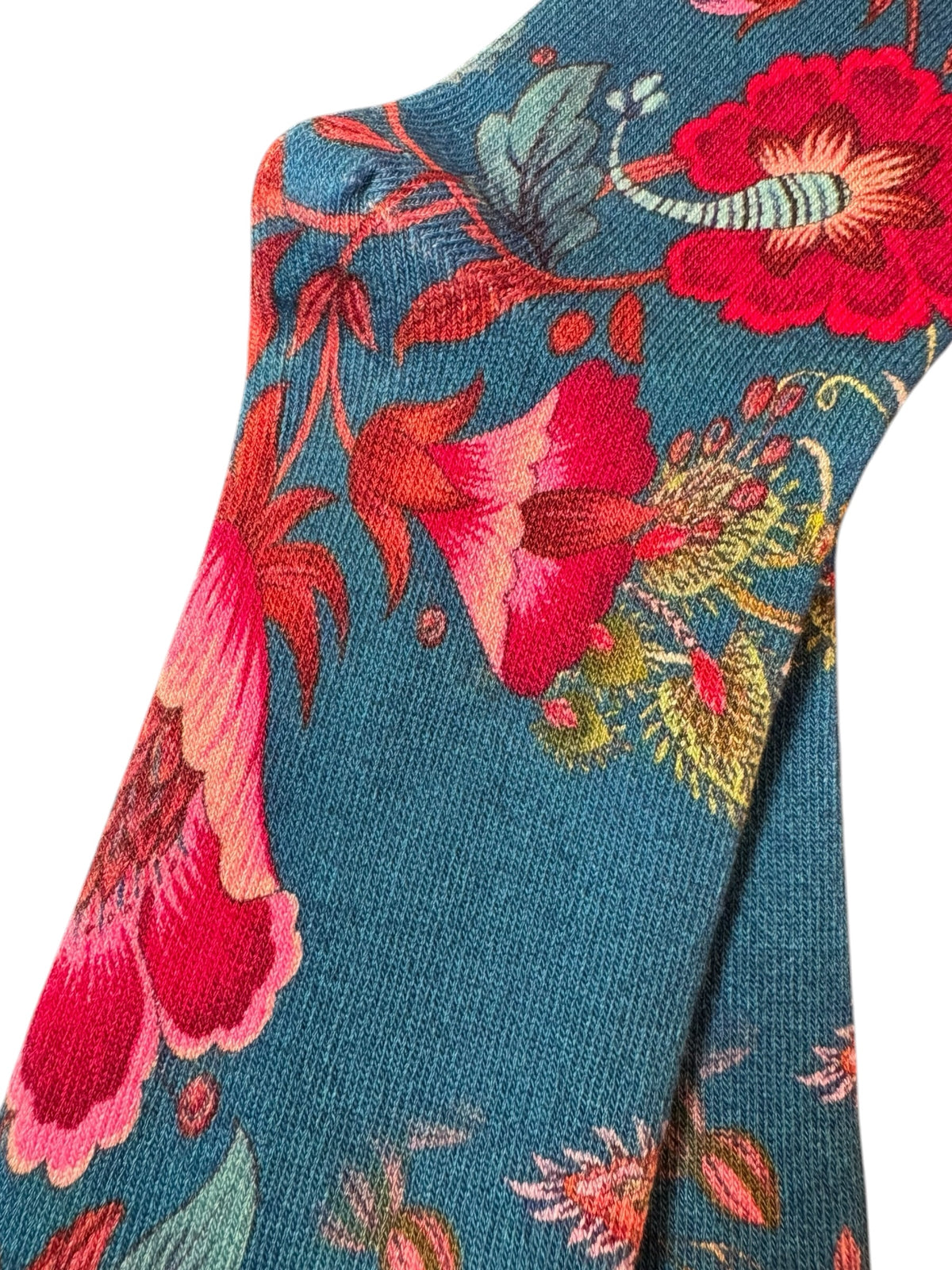 Teal Treasure Bamboo Crew Socks
