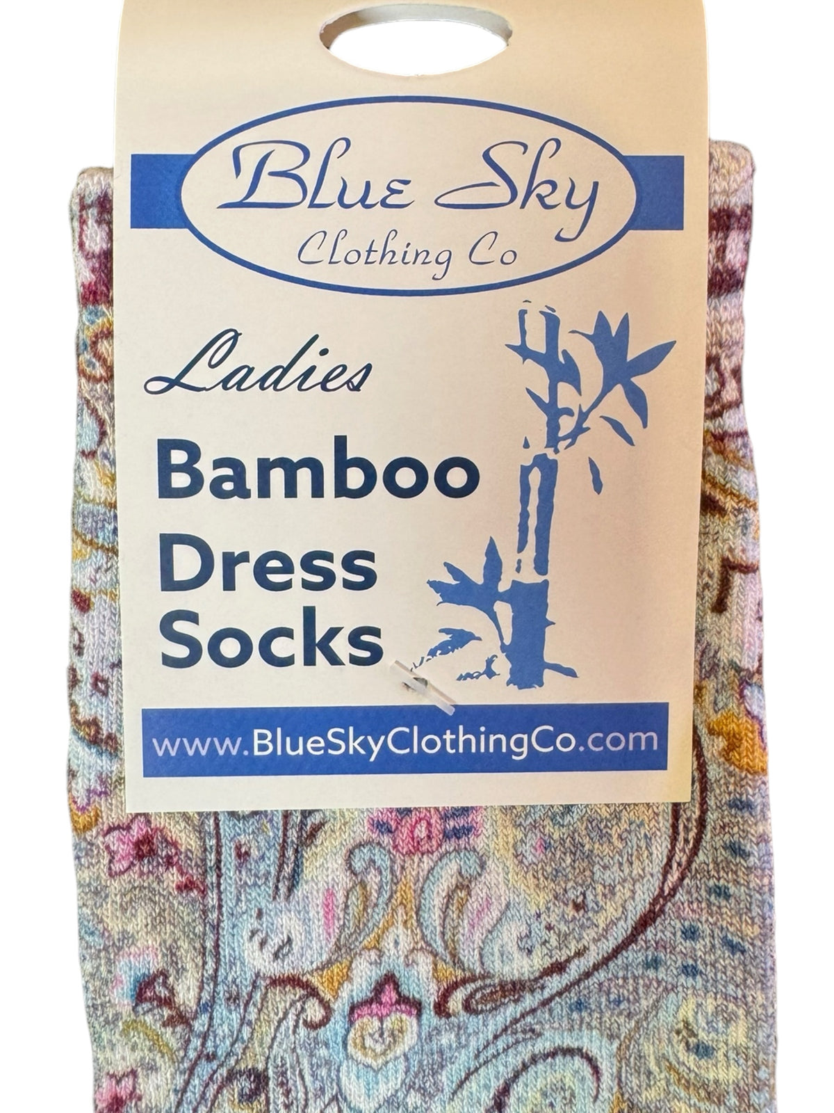 Paisley Party Bamboo Crew Socks