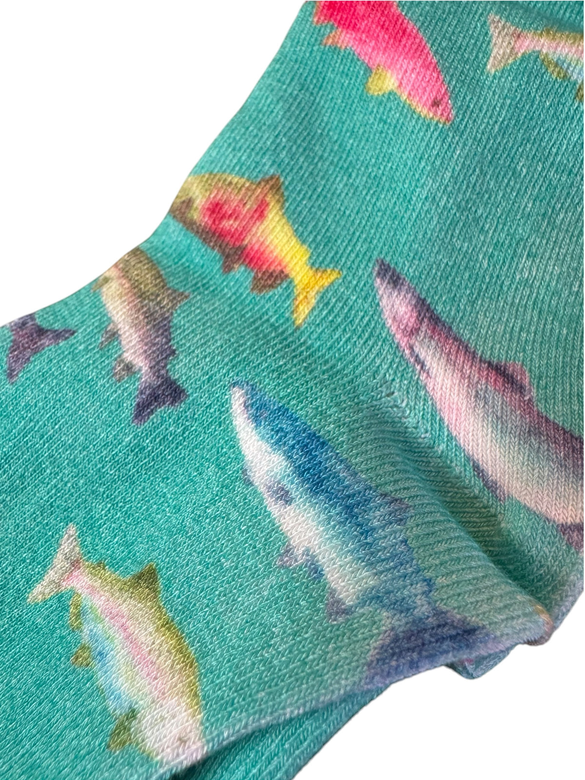 Rainbow Fish Bamboo Crew Socks