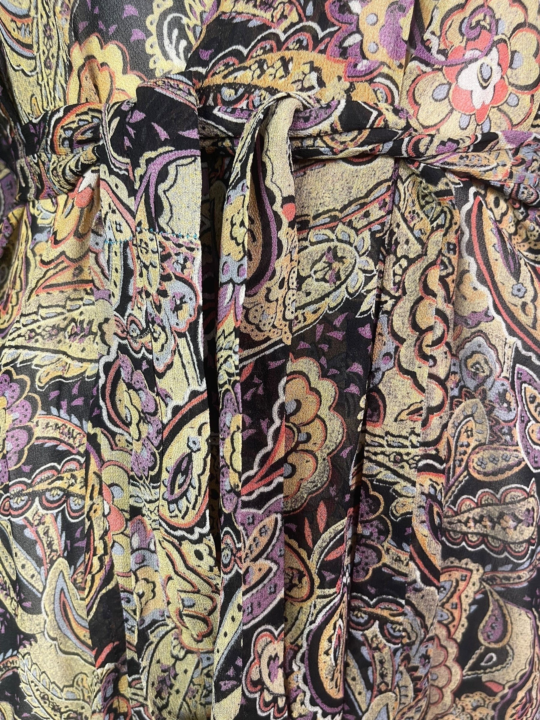 PRG8336 Sheer Avatar Pure Silk Kimono-Sleeved Jacket with Belt