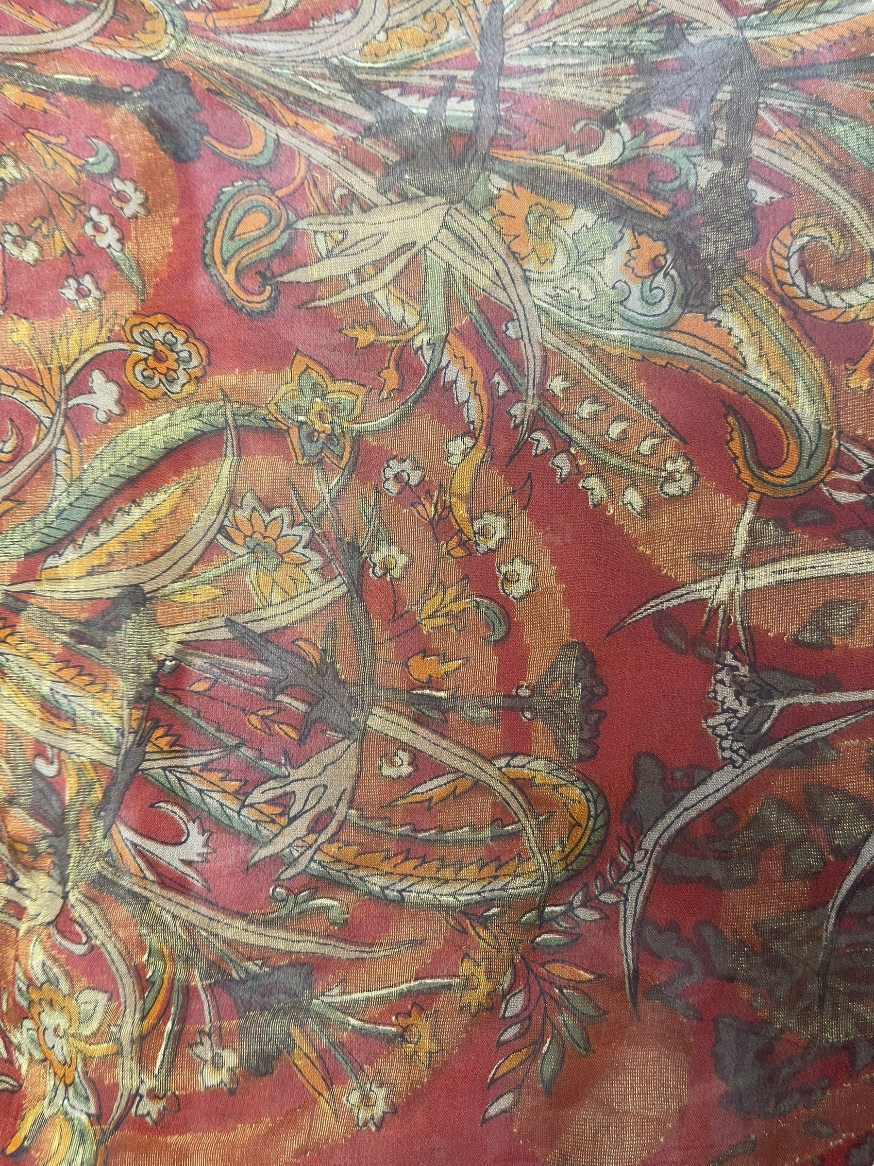 PRG8343 Sheer Avatar Pure Silk Kimono-Sleeved Jacket with Belt