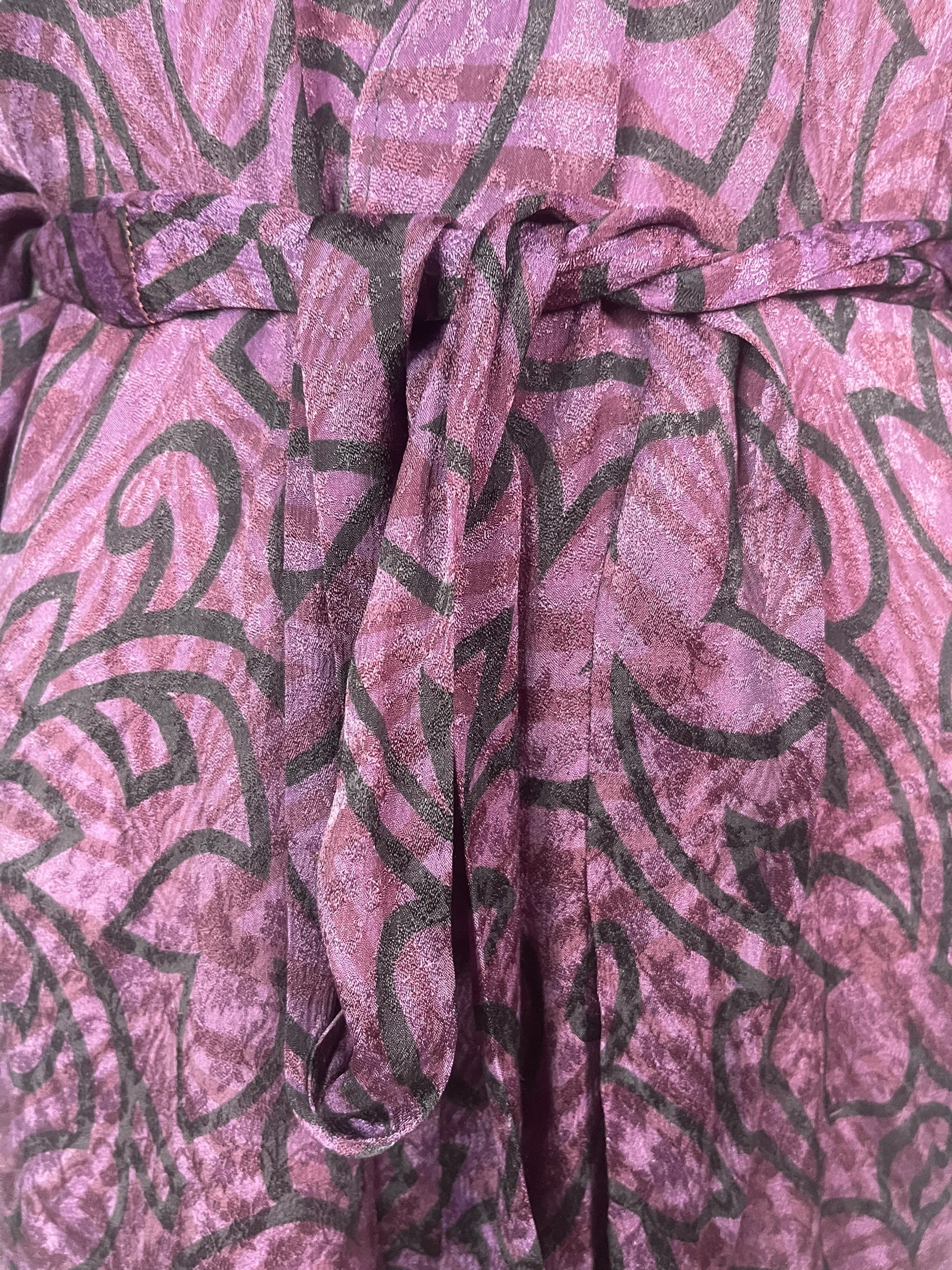 PRC8333 Avatar Pure Silk Kimono-Sleeved Jacket with Belt