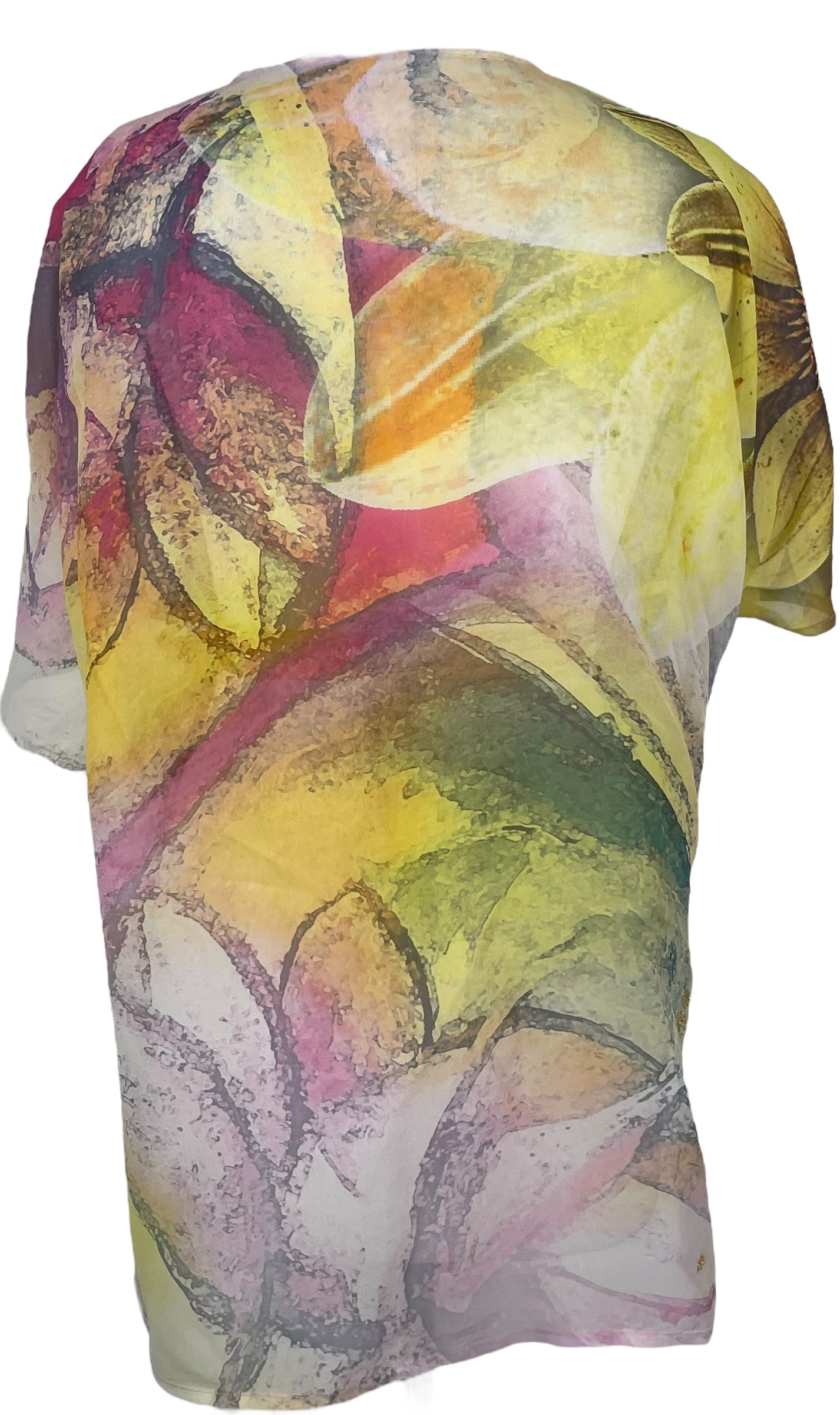 PRG8344 Sheer Avatar Pure Silk Kimono-Sleeved Jacket with Belt