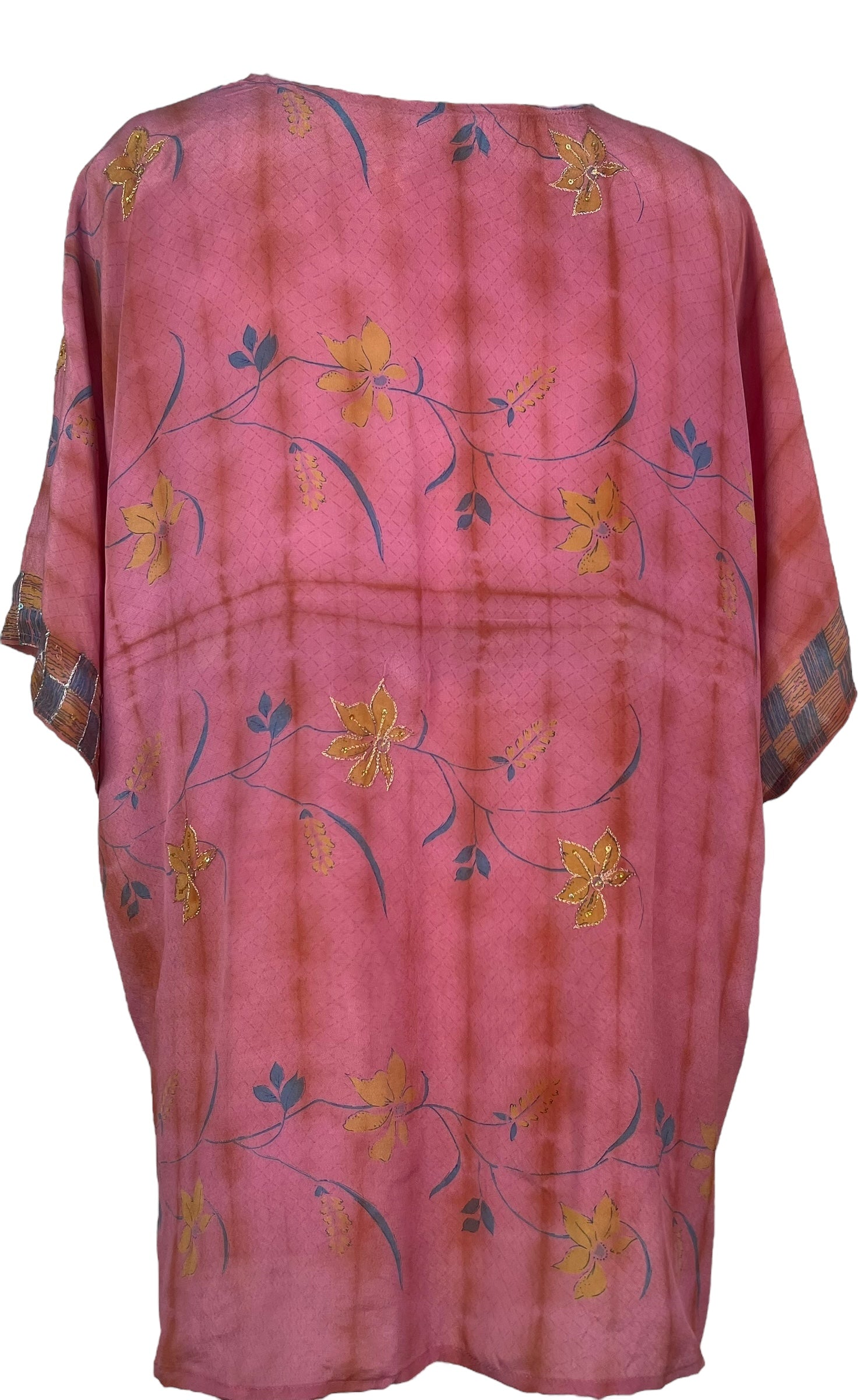 PRC8330 Wabi Sabi Pure Silk Kimono-Sleeved Jacket with Belt