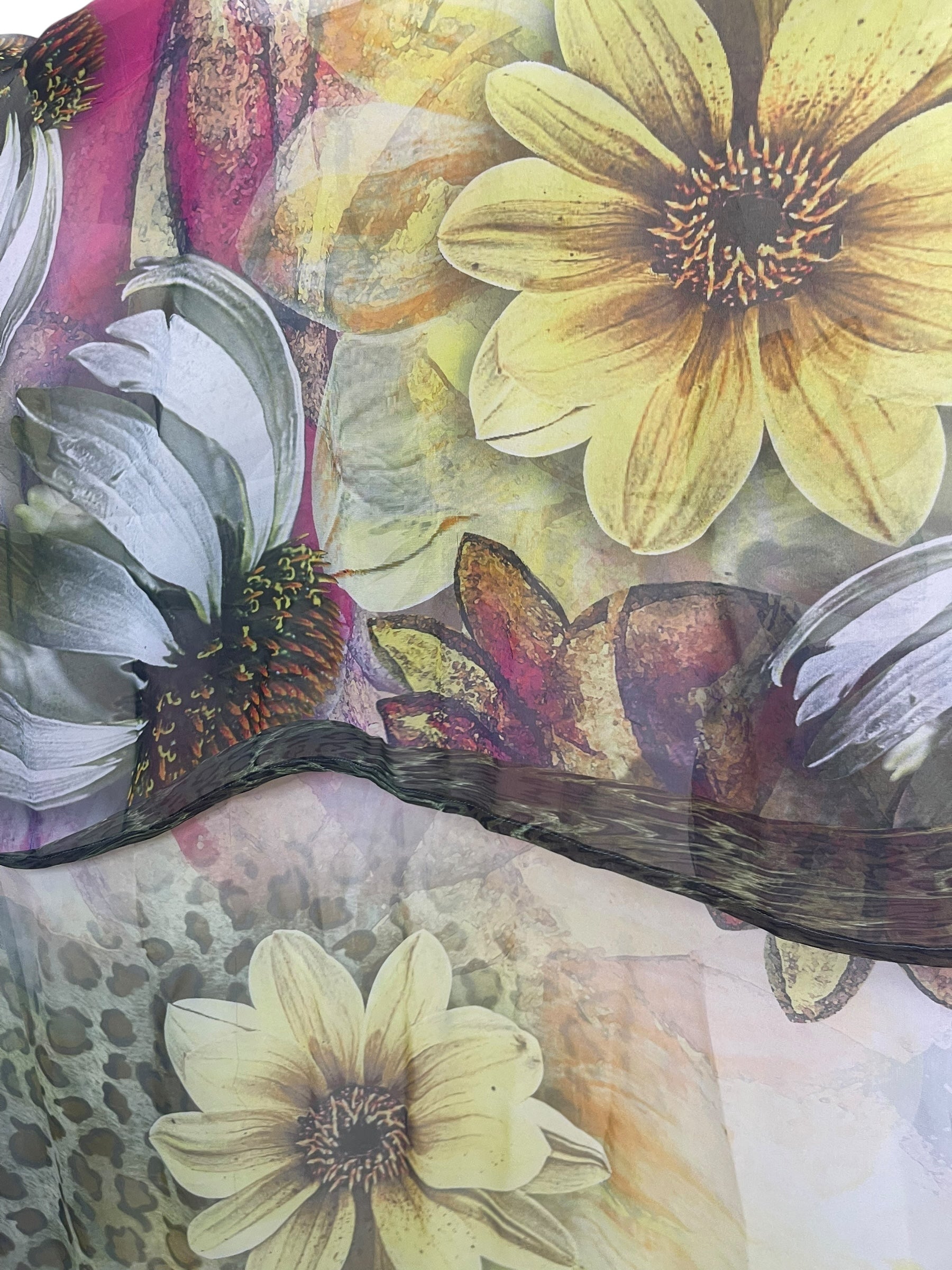 PREVIEW PRG8344 Sheer Avatar Pure Silk Hi Lo Top by DECEMBER2025 – Handmade ethical Hi Lo Top from sariKNOTsari using upcycled silk. Designed in Canada for travel and slow fashion, loved from Toronto to LA to Sydney.