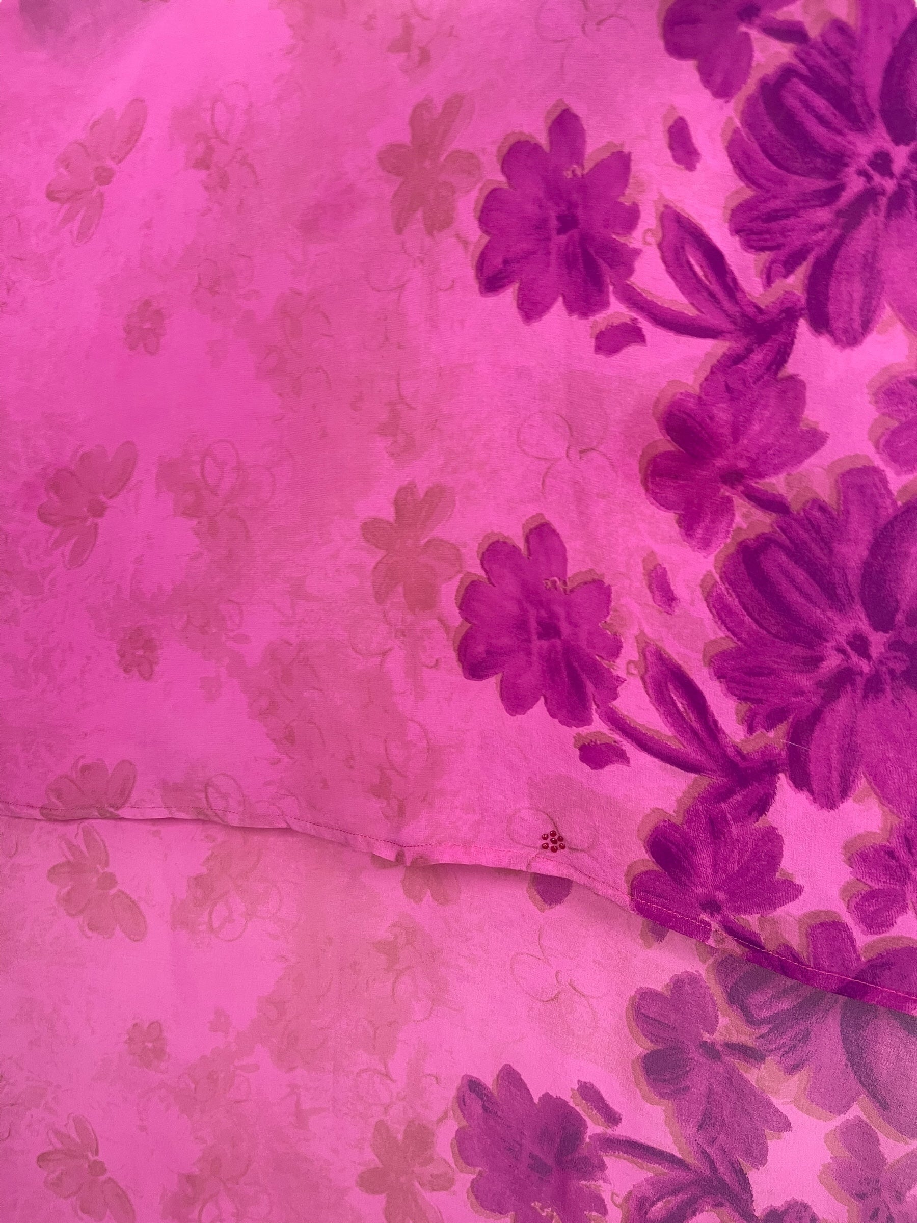 PREVIEW PRG8347A Sheer Avatar Pure Silk Hi Lo Top by DECEMBER2025 – Handmade ethical Hi Lo Top from sariKNOTsari using upcycled silk. Designed in Canada for travel and slow fashion, loved from Toronto to LA to Sydney.