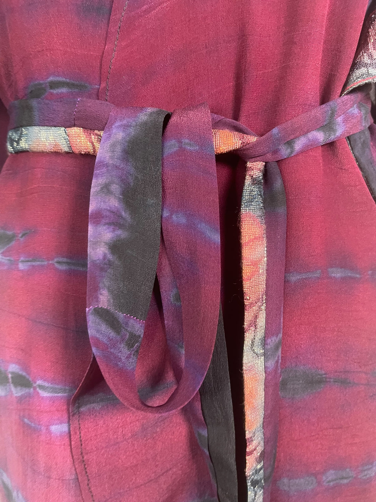 Releases Sunday at 8pm EST PRC9102 Avatar Pure Silk Kimono-Sleeved Jacket with Belt