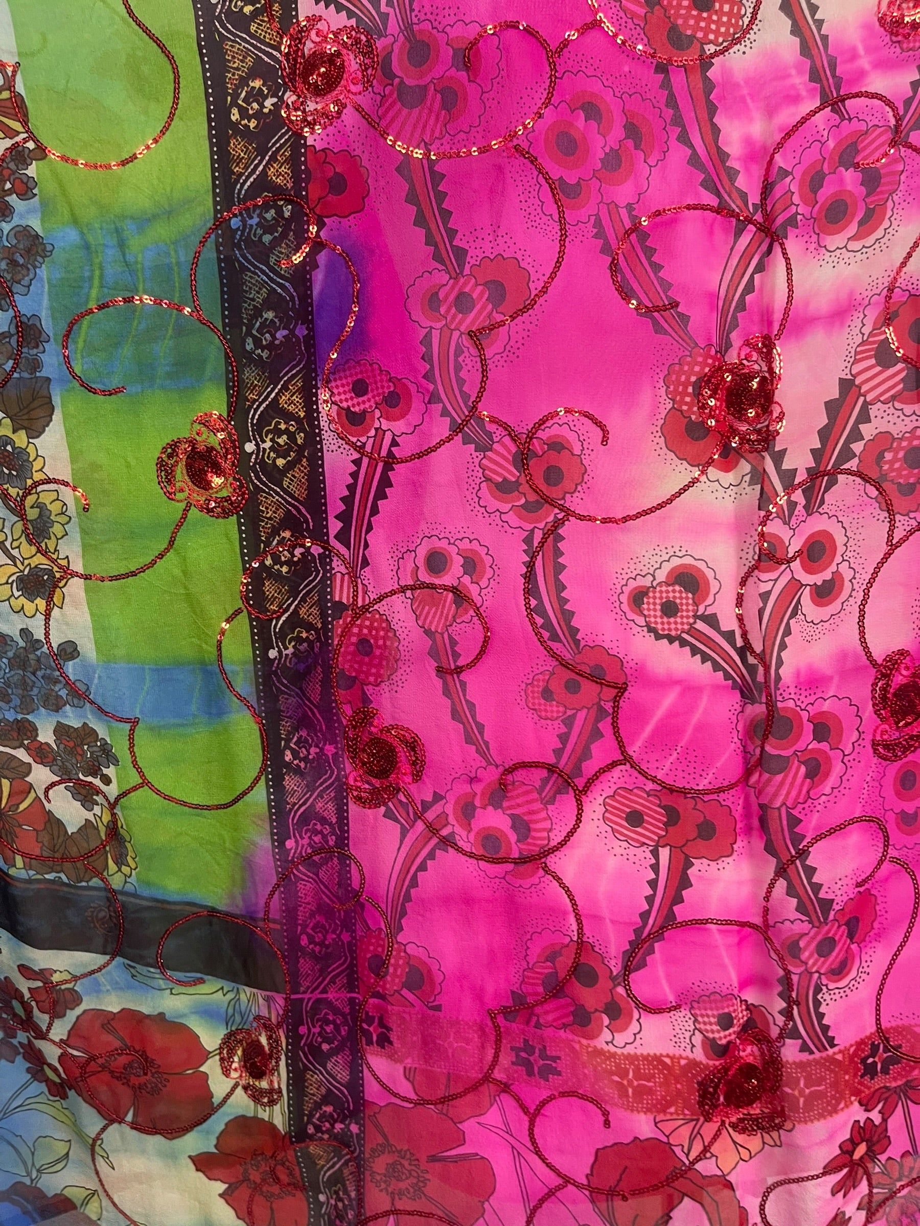 Releases Sunday at 8pm EST PRG6809 Sheer Avatar Pure Silk Short Kaftan Tunic with Slits