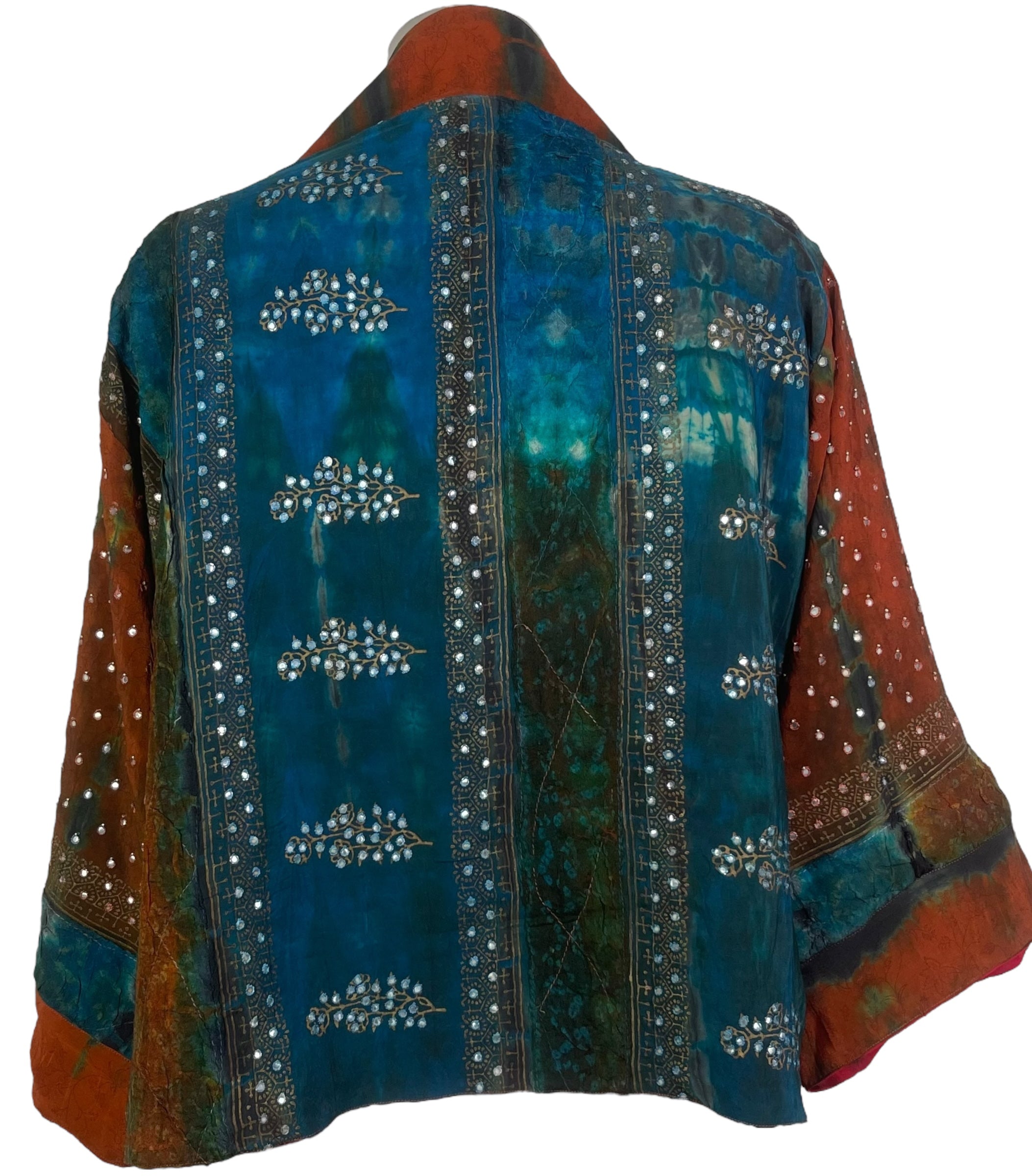 PRC8358 Avatar Reversible Pure Silk Jiva Jacket with Slits