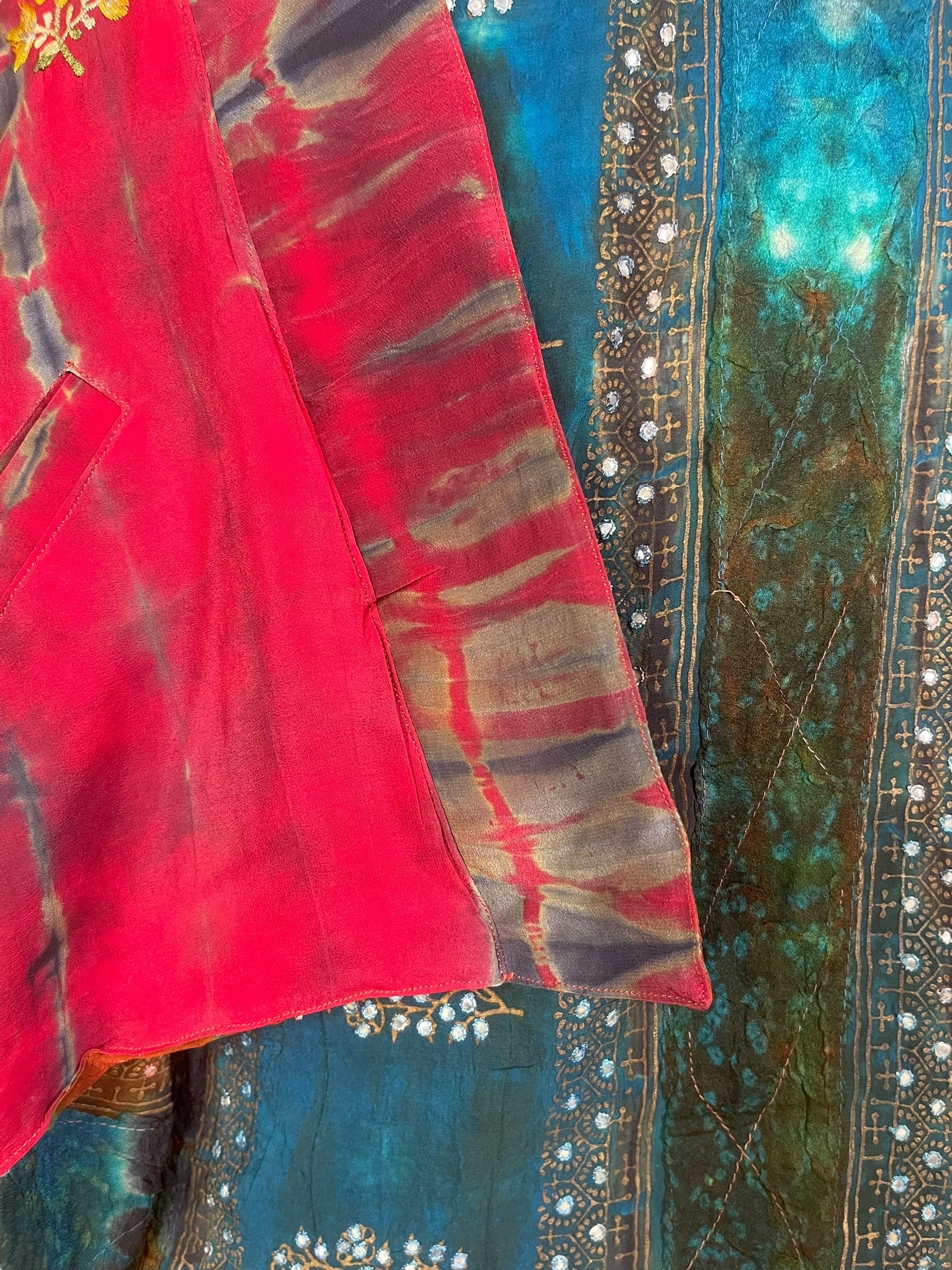 PRC8358 Avatar Reversible Pure Silk Jiva Jacket with Slits