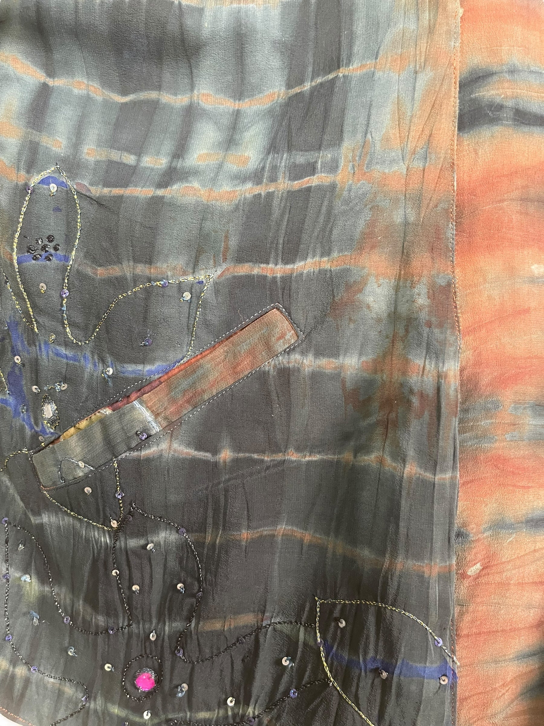 PREVIEW PRC8357 Avatar Reversible Pure Silk Jiva Jacket with Slits by DECEMBER2025 – Handmade ethical Jiva Jacket from sariKNOTsari using upcycled silk. Designed in Canada for travel and slow fashion, loved from Toronto to LA to Sydney.