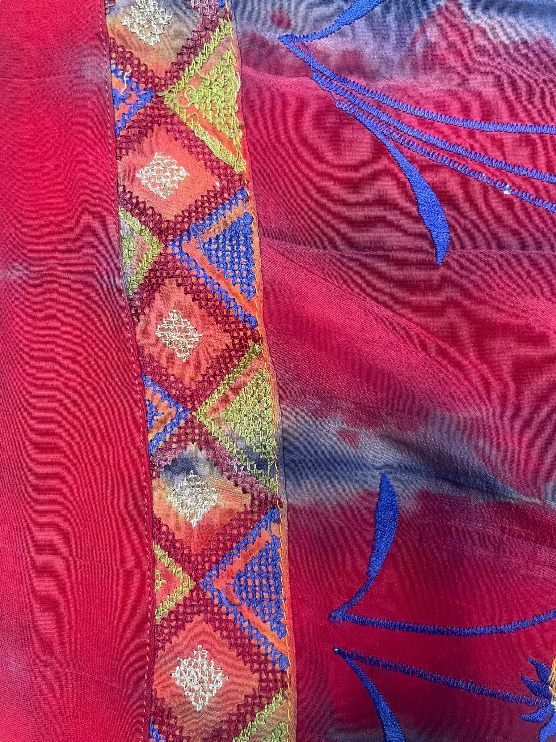 PREVIEW PRC8370 Avatar Reversible Pure Silk Jiva Jacket with Slits by DECEMBER2025 – Handmade ethical Jiva Jacket from sariKNOTsari using upcycled silk. Designed in Canada for travel and slow fashion, loved from Toronto to LA to Sydney.