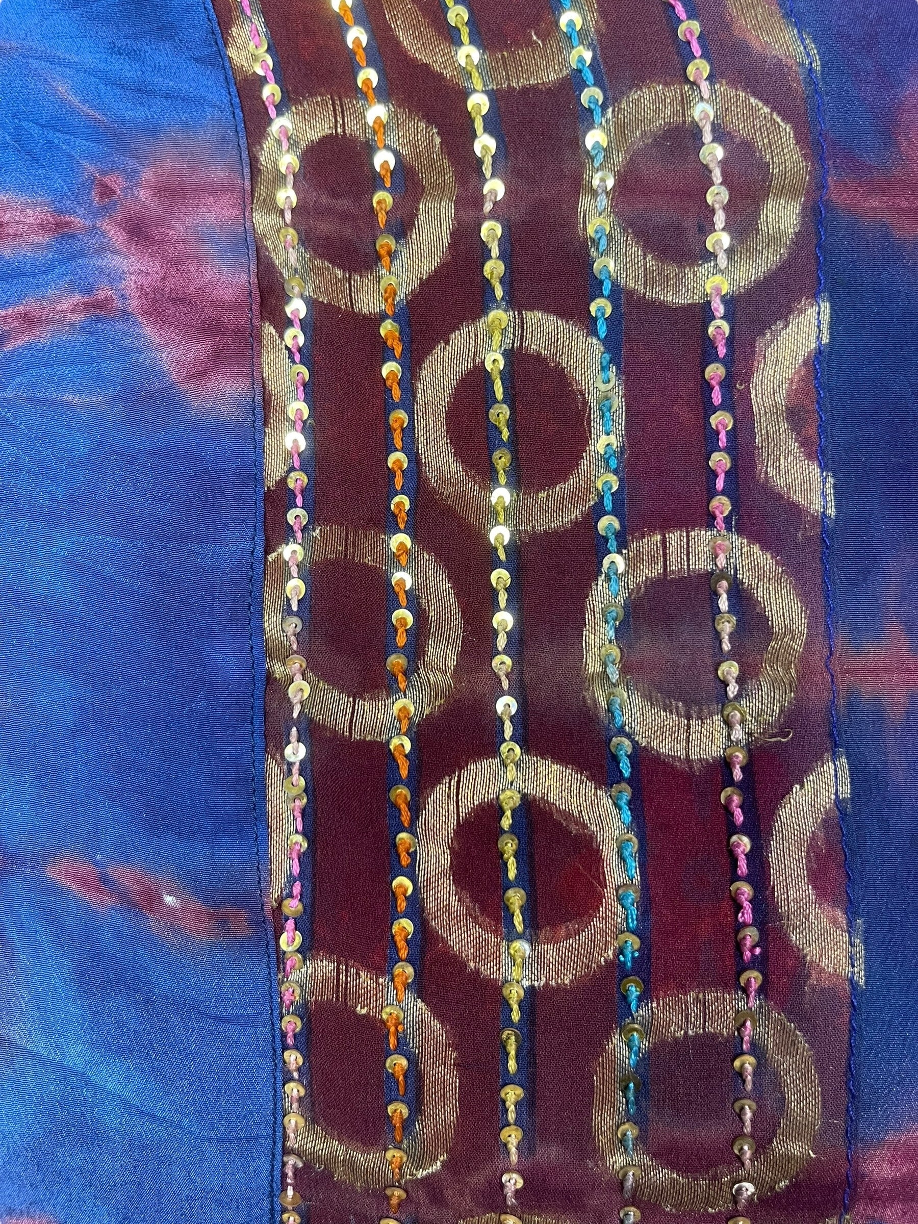 PREVIEW PRC8382 Avatar Reversible Pure Silk Jiva Jacket with Slits by DECEMBER2025 – Handmade ethical Jiva Jacket from sariKNOTsari using upcycled silk. Designed in Canada for travel and slow fashion, loved from Toronto to LA to Sydney.