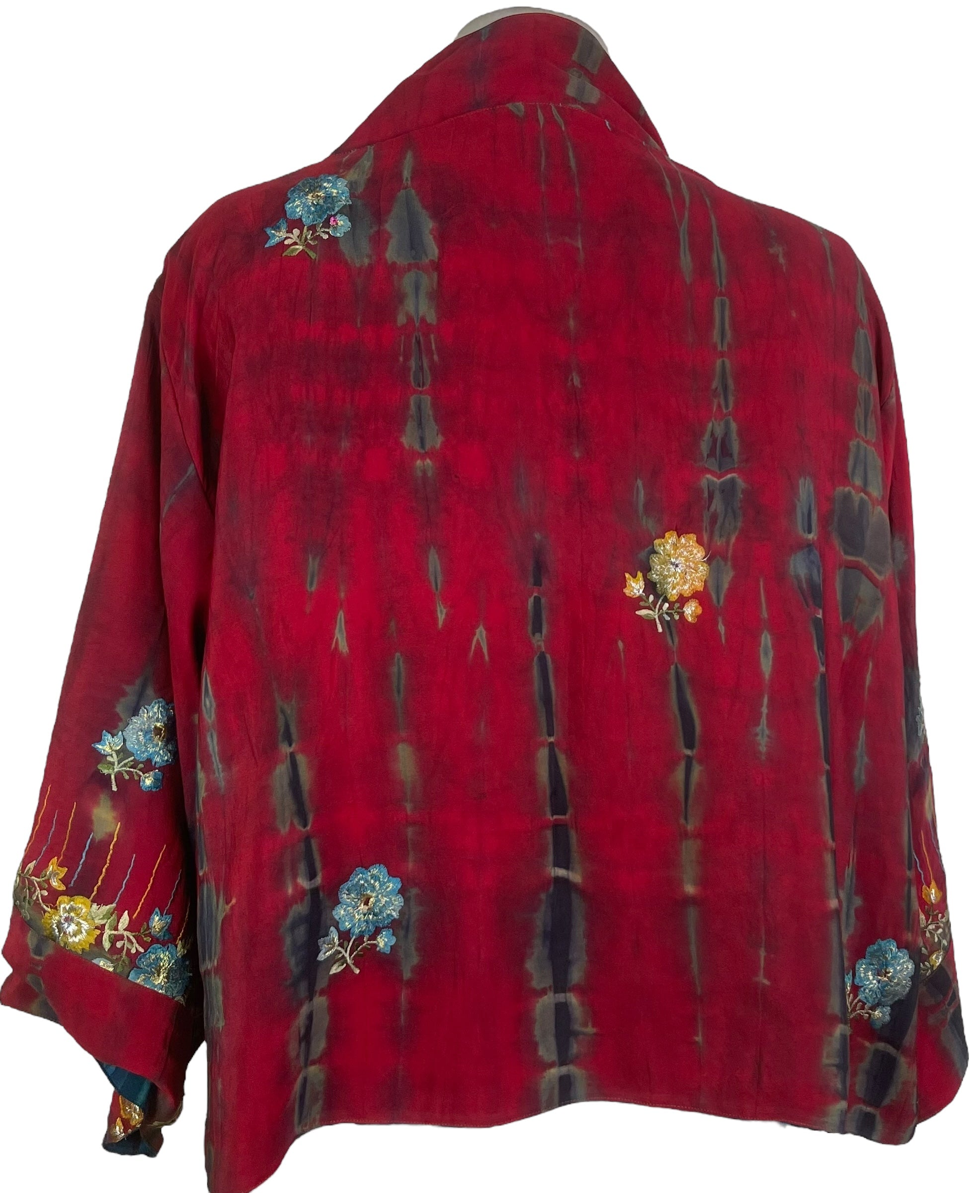 PREVIEW PRC8365 Avatar Reversible Pure Silk Jiva Jacket with Slits by DECEMBER2025 – Handmade ethical Jiva Jacket from sariKNOTsari using upcycled silk. Designed in Canada for travel and slow fashion, loved from Toronto to LA to Sydney.