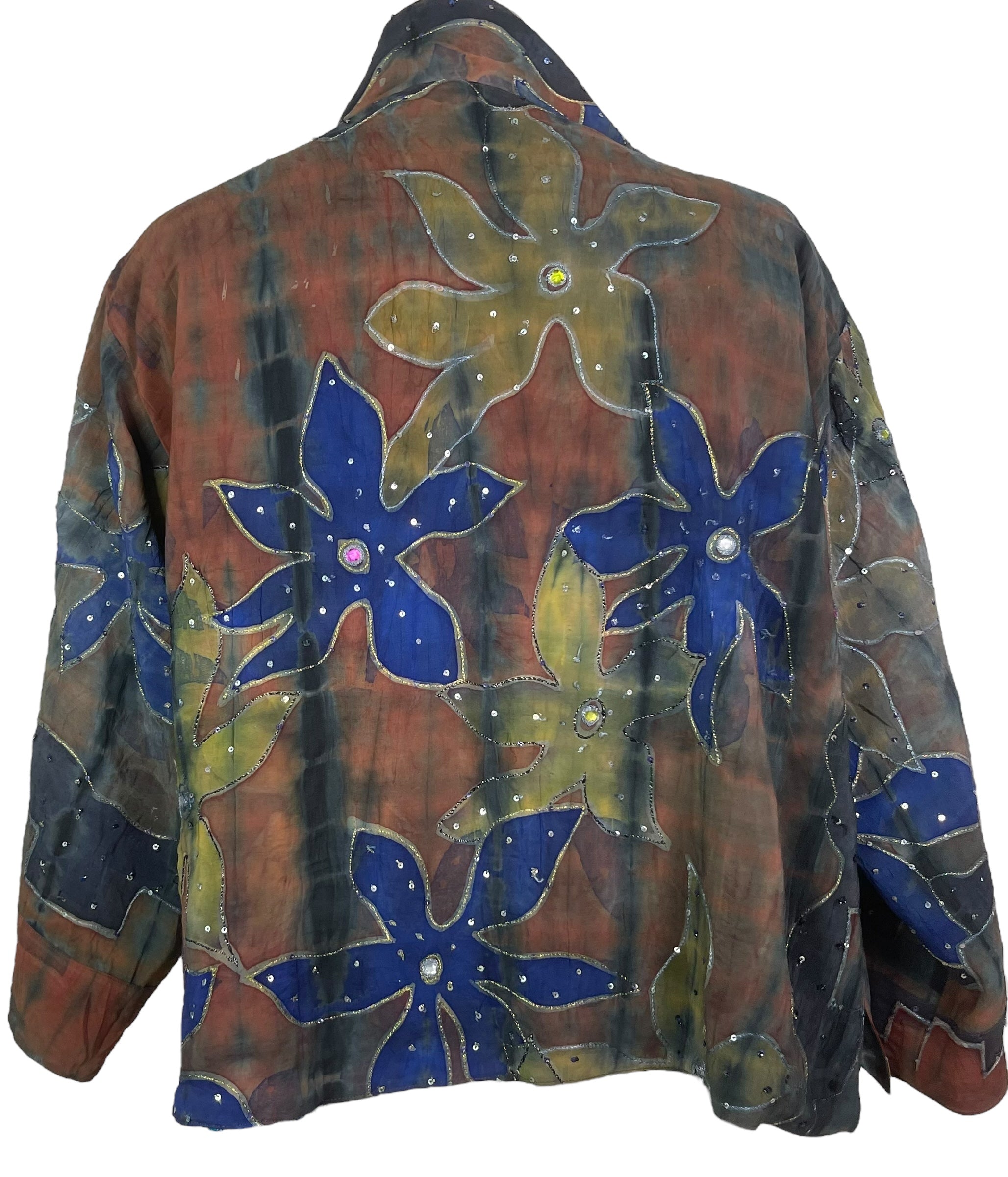 PREVIEW PRC8373 Avatar Reversible Pure Silk Jiva Jacket with Slits by DECEMBER2025 – Handmade ethical Jiva Jacket from sariKNOTsari using upcycled silk. Designed in Canada for travel and slow fashion, loved from Toronto to LA to Sydney.