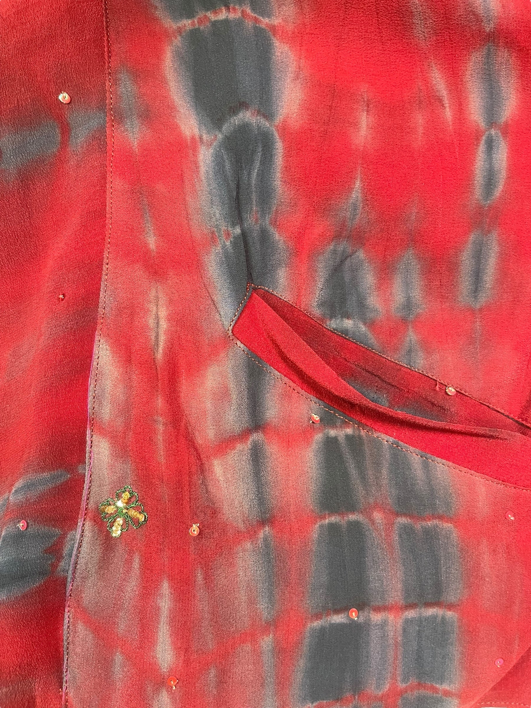 PREVIEW PRC8374 Avatar Reversible Pure Silk Jiva Jacket with Slits by DECEMBER2025 – Handmade ethical Jiva Jacket from sariKNOTsari using upcycled silk. Designed in Canada for travel and slow fashion, loved from Toronto to LA to Sydney.