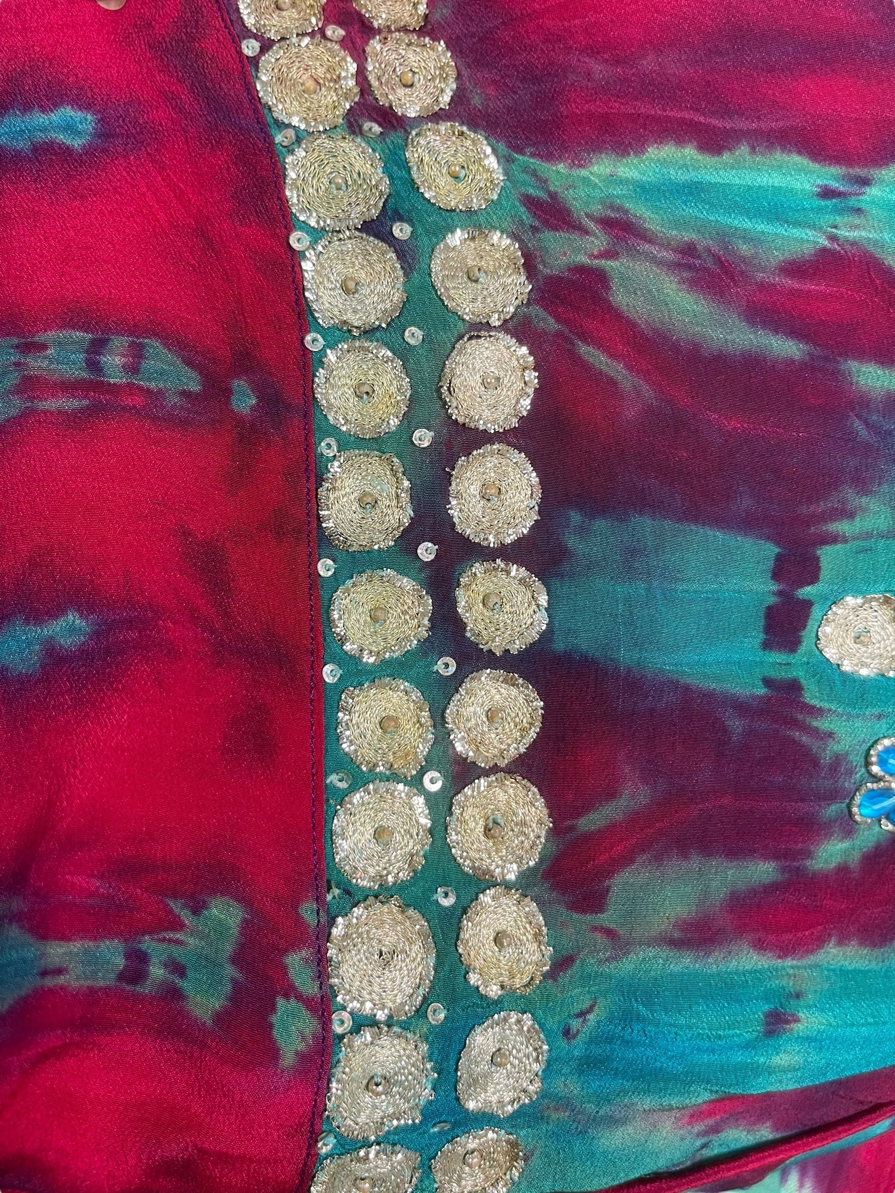 PREVIEW PRC8361 Avatar Reversible Pure Silk Jiva Jacket with Slits by DECEMBER2025 – Handmade ethical Jiva Jacket from sariKNOTsari using upcycled silk. Designed in Canada for travel and slow fashion, loved from Toronto to LA to Sydney.