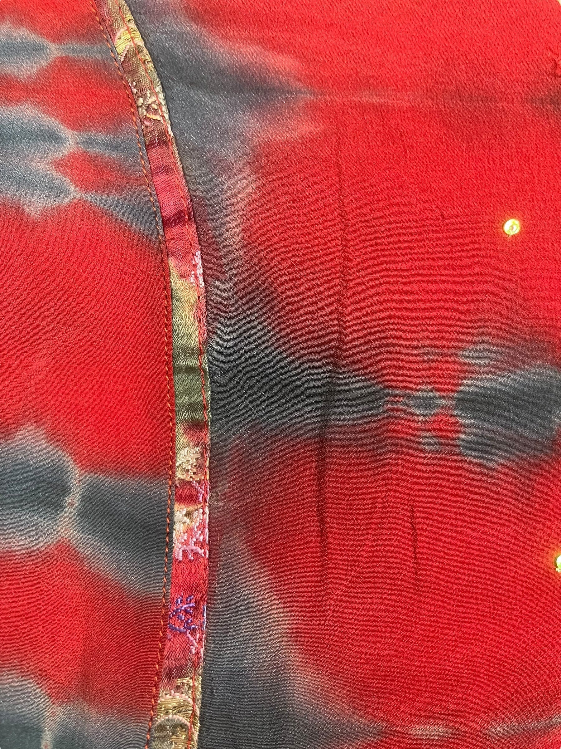 PREVIEW PRC8353 Avatar Reversible Pure Silk Jiva Jacket with Slits by DECEMBER2025 – Handmade ethical Jiva Jacket from sariKNOTsari using upcycled silk. Designed in Canada for travel and slow fashion, loved from Toronto to LA to Sydney.