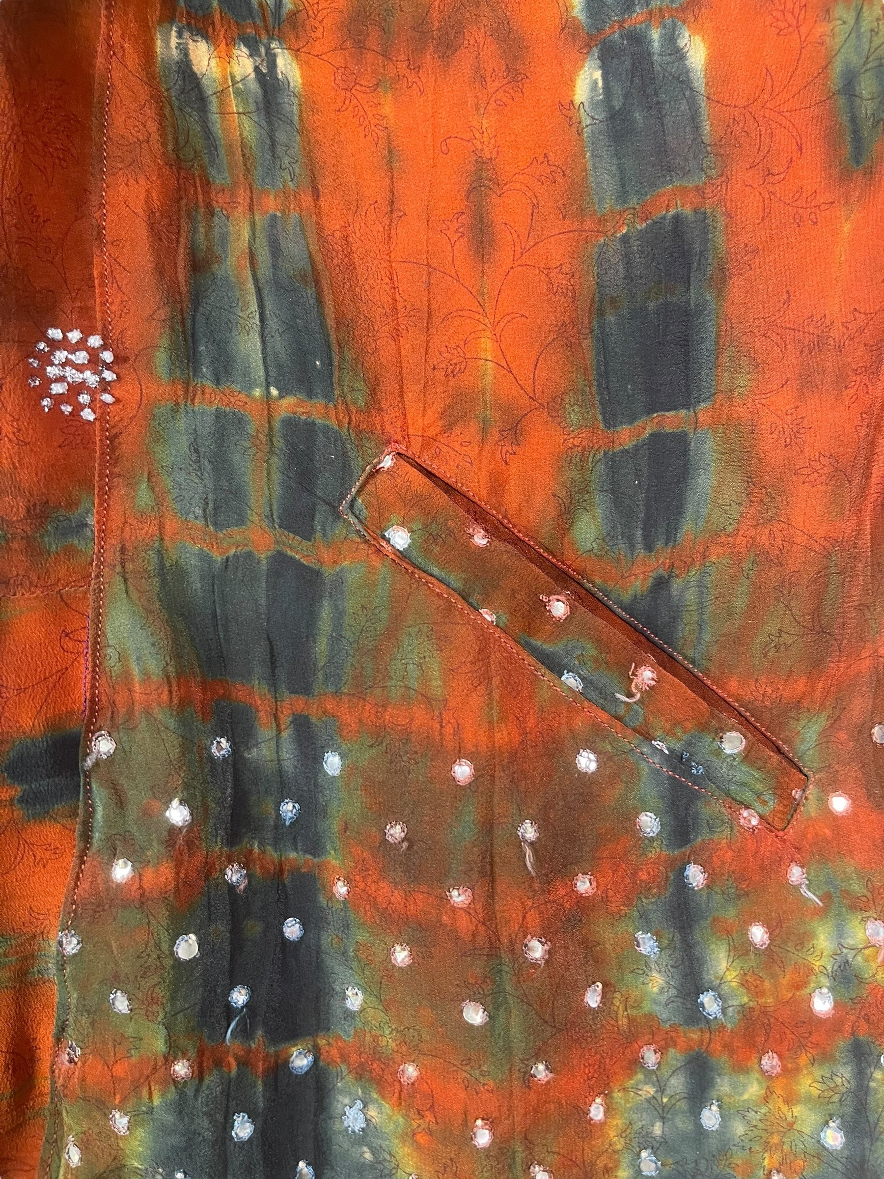 PREVIEW PRC8384 Avatar Reversible Pure Silk Jiva Jacket with Slits by DECEMBER2025 – Handmade ethical Jiva Jacket from sariKNOTsari using upcycled silk. Designed in Canada for travel and slow fashion, loved from Toronto to LA to Sydney.