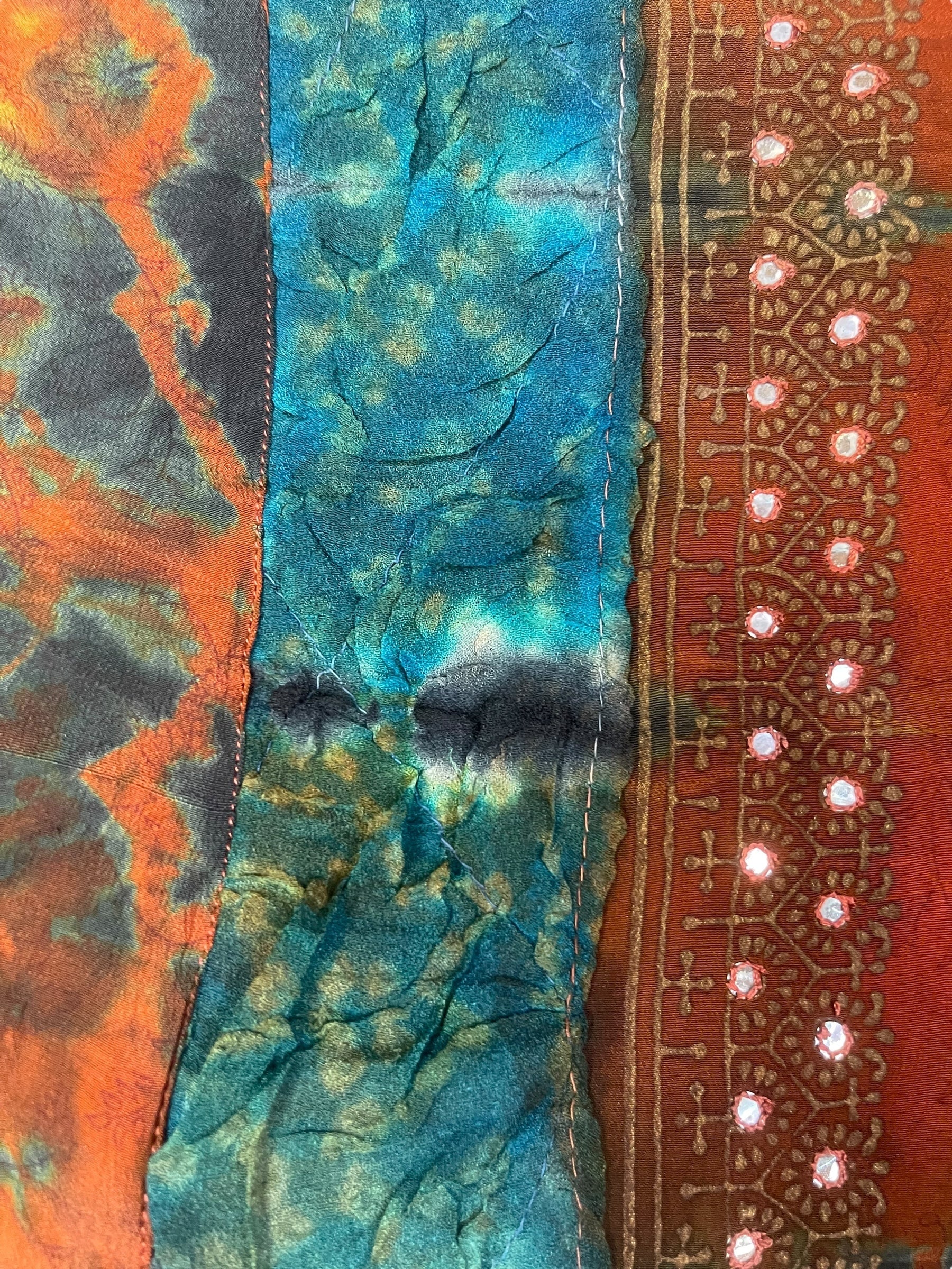 PREVIEW PRC8384 Avatar Reversible Pure Silk Jiva Jacket with Slits by DECEMBER2025 – Handmade ethical Jiva Jacket from sariKNOTsari using upcycled silk. Designed in Canada for travel and slow fashion, loved from Toronto to LA to Sydney.