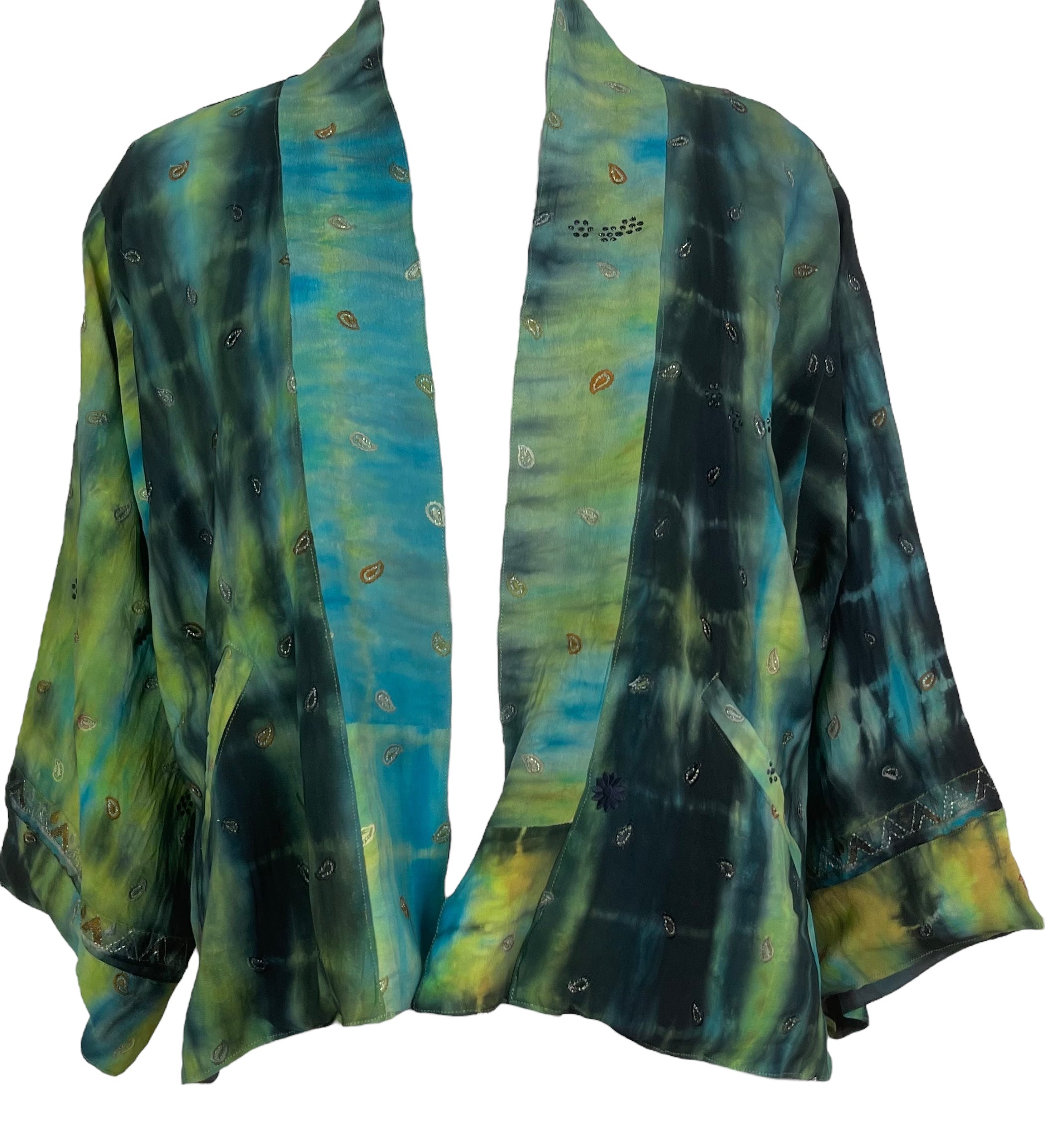 PRC8375 Avatar Reversible Pure Silk Jiva Jacket with Slits