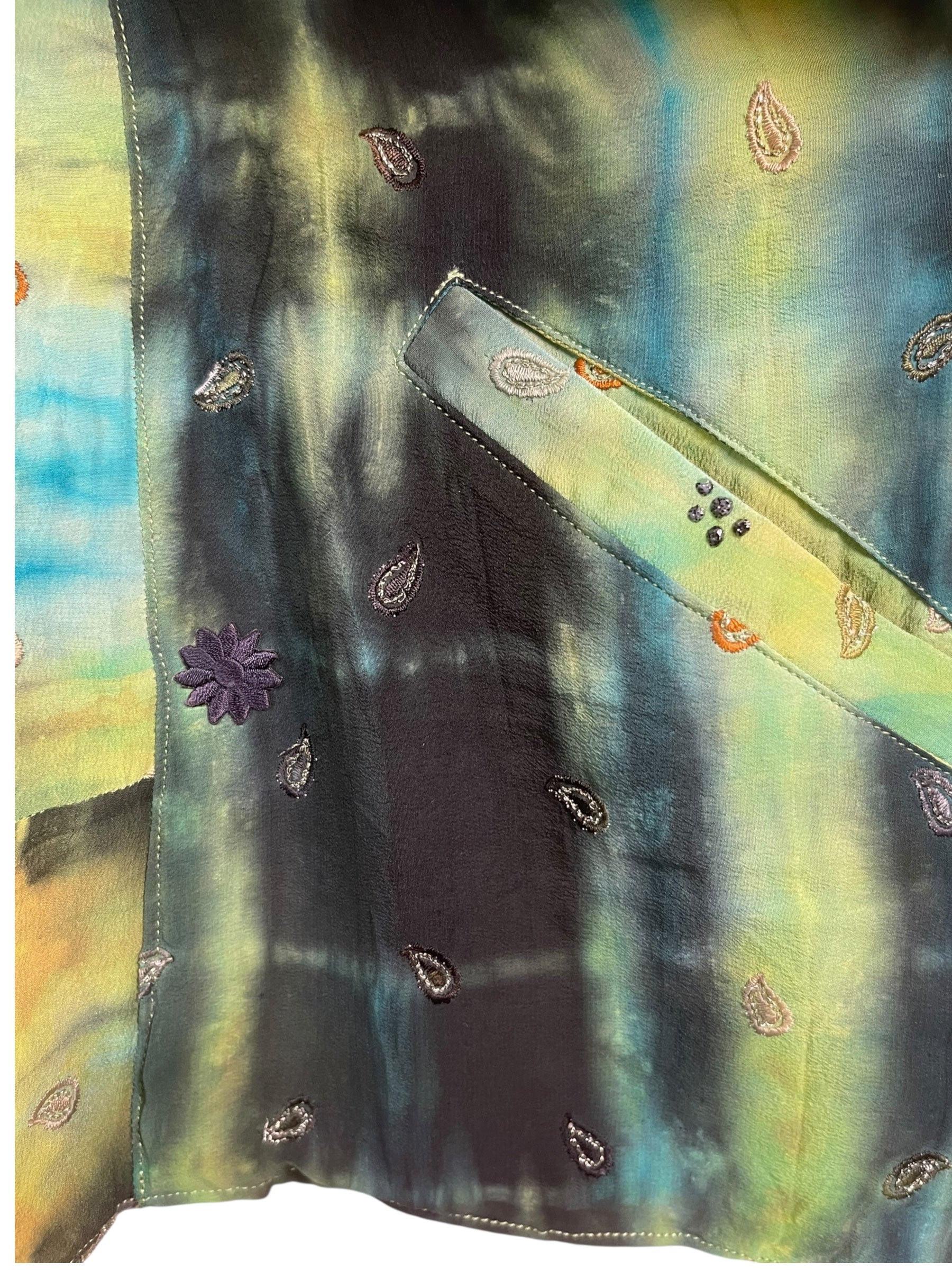 PRC8375 Avatar Reversible Pure Silk Jiva Jacket with Slits