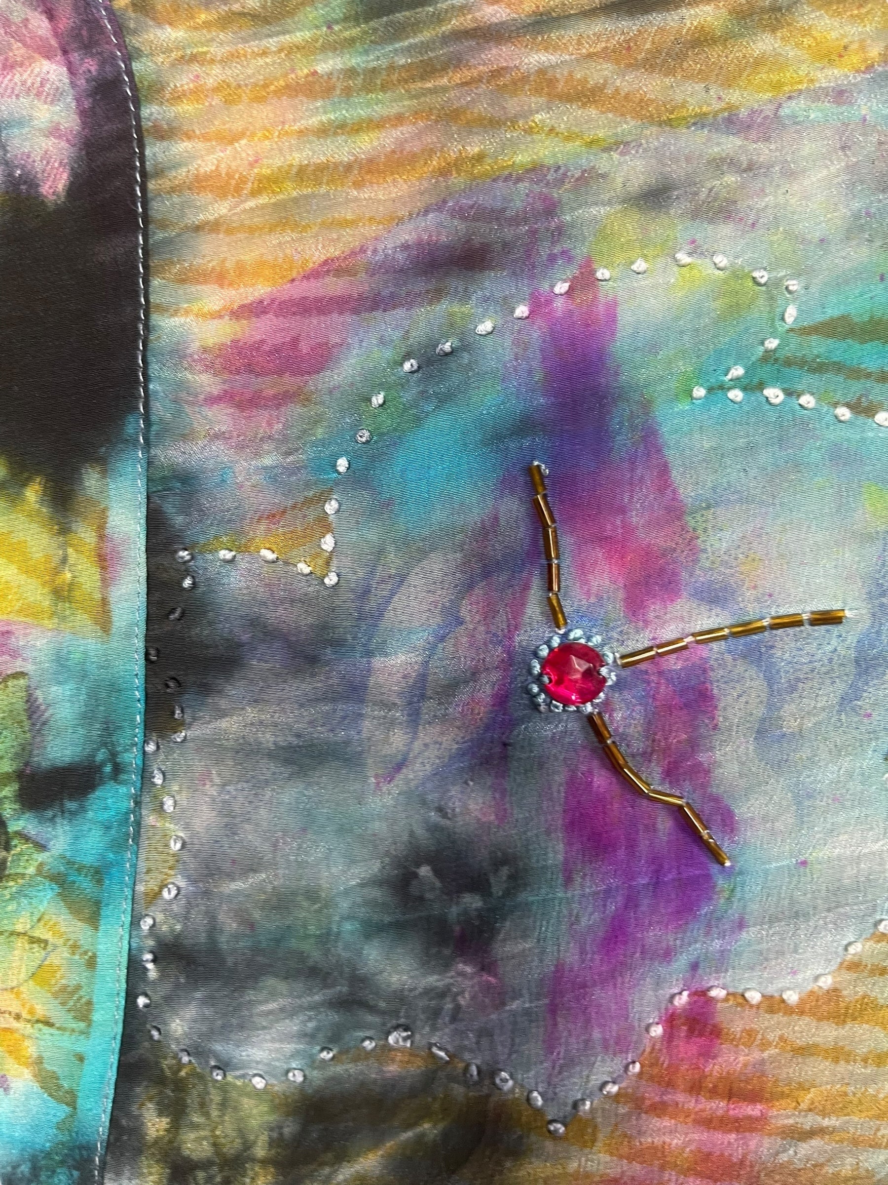 PREVIEW PRC8390 Avatar Reversible Pure Silk Jiva Jacket with Slits by DECEMBER2025 – Handmade ethical Jiva Jacket from sariKNOTsari using upcycled silk. Designed in Canada for travel and slow fashion, loved from Toronto to LA to Sydney.