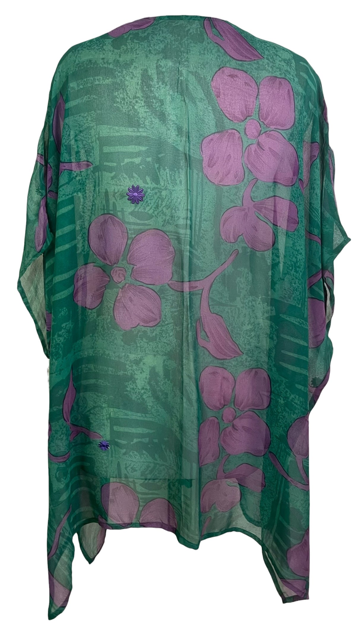 Releases Sunday at 8pm EST  PRG8923 Sheer Wabi Sabi Pure Silk Short Kaftan Tunic With Slits
