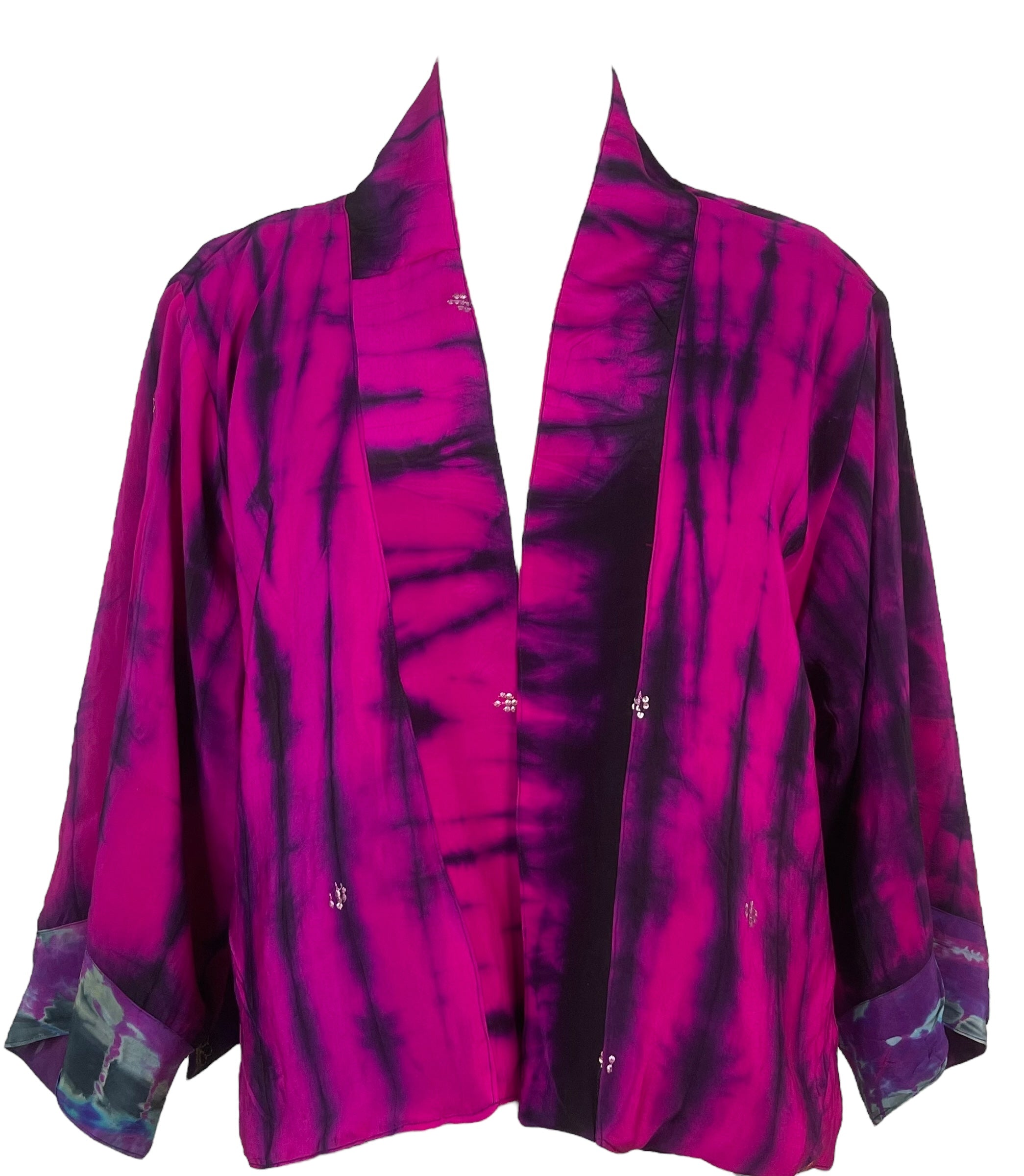 Releases Sunday at 8pm EST PRC7920 Avatar Reversible Pure Silk Jiva Jacket with Slits