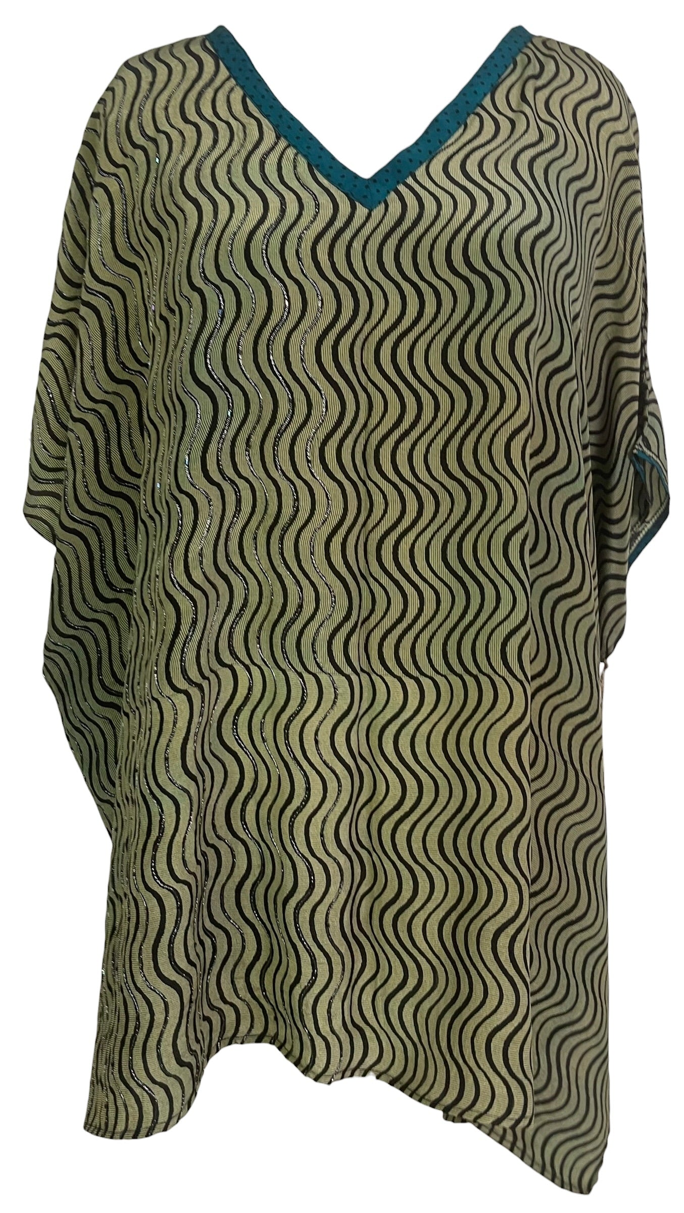 PRC8752 Wabi Sabi Pure Silk Short Kaftan Tunic With Slits