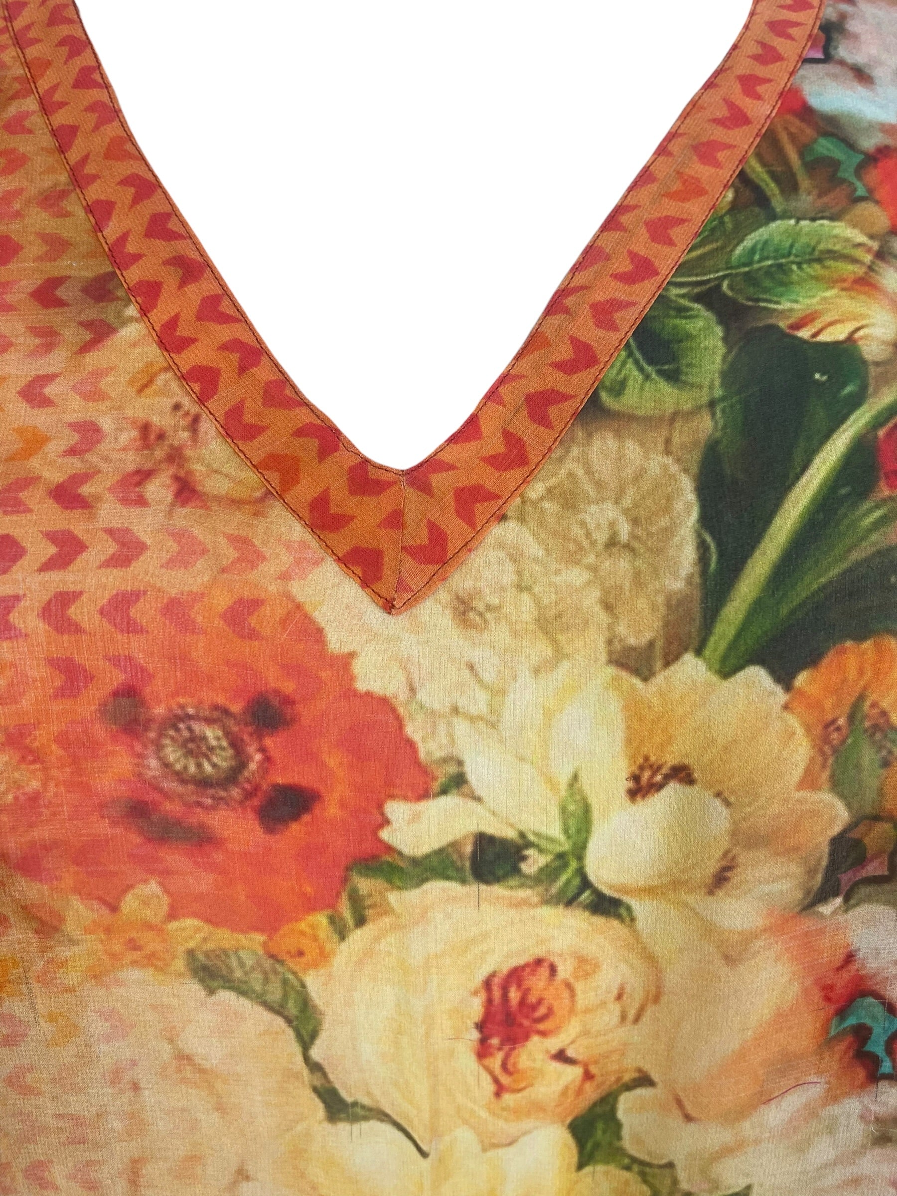Releases Sunday at 8pm EST  PRG8762 Sheer Wabi Sabi Pure Silk Short Kaftan Tunic With Slits