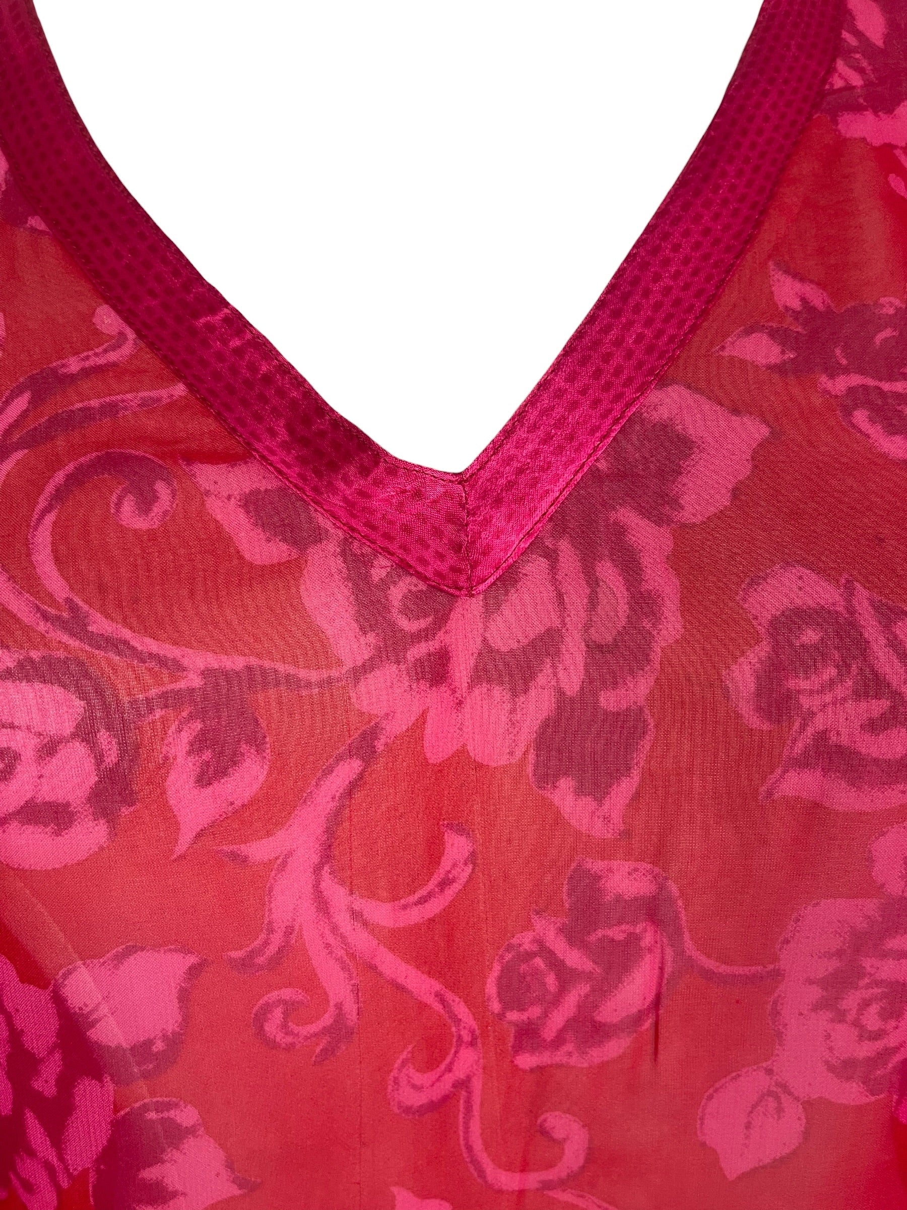 Releases Sunday at 8pm EST  PRG8867 Sheer Wabi Sabi Pure Silk Short Kaftan Tunic With Slits