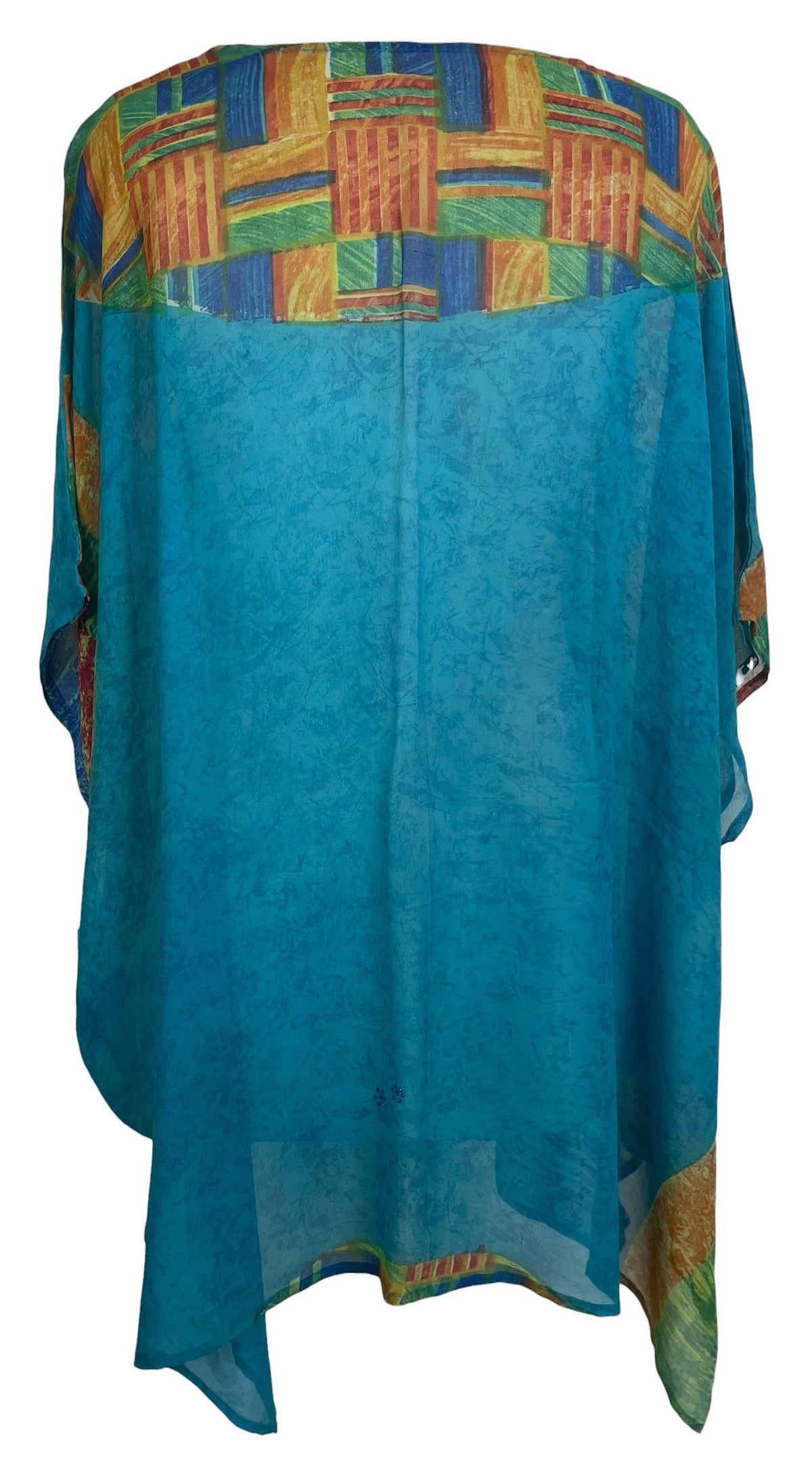 Releases Sunday at 8pm EST  PRG8773 Sheer  Wabi Sabi Pure Silk Short Kaftan Tunic With Slits