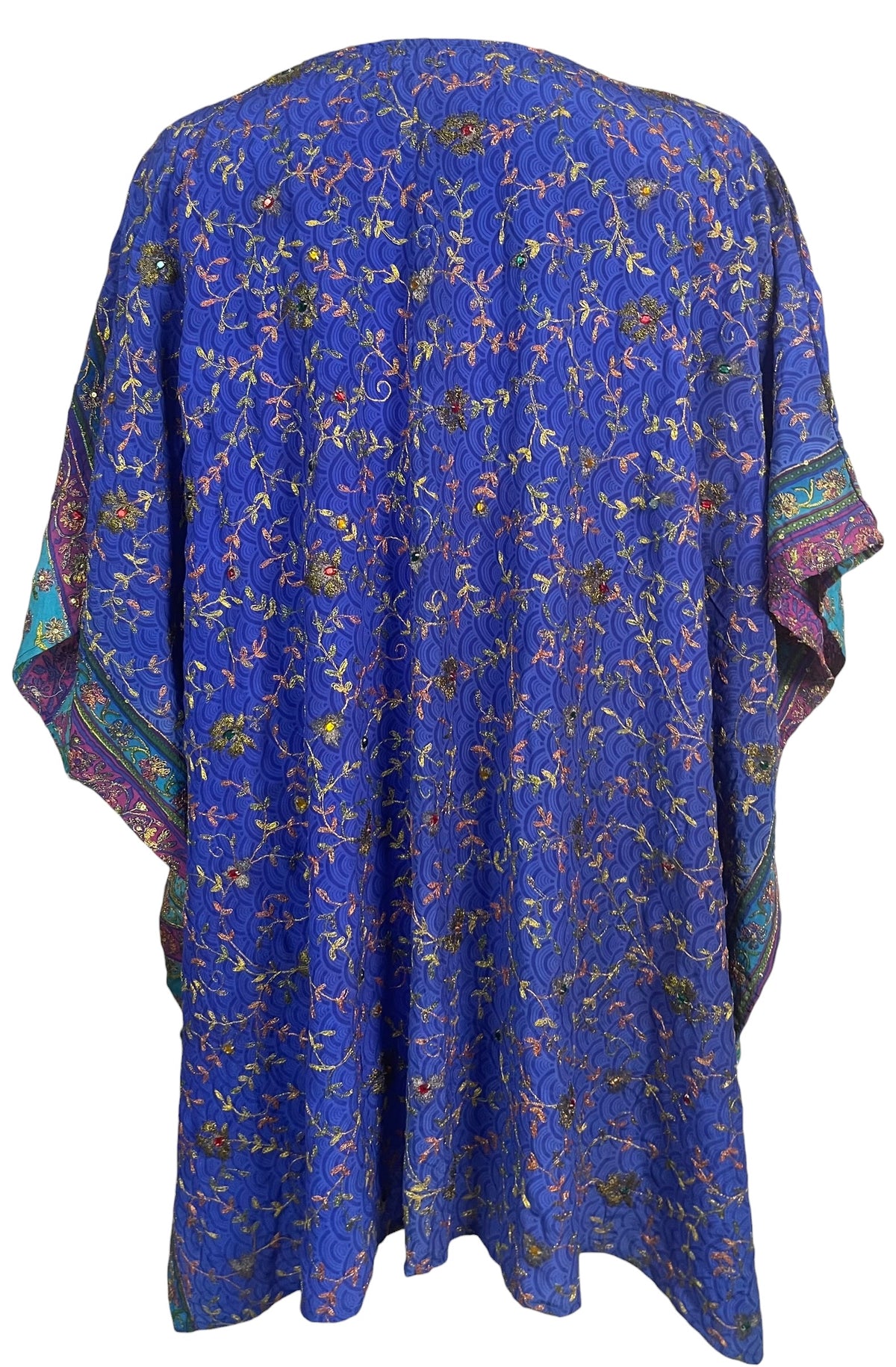 Releases Sunday at 8pm EST  PRC8747 Wabi Sabi Pure Silk Short Kaftan Tunic With Slits