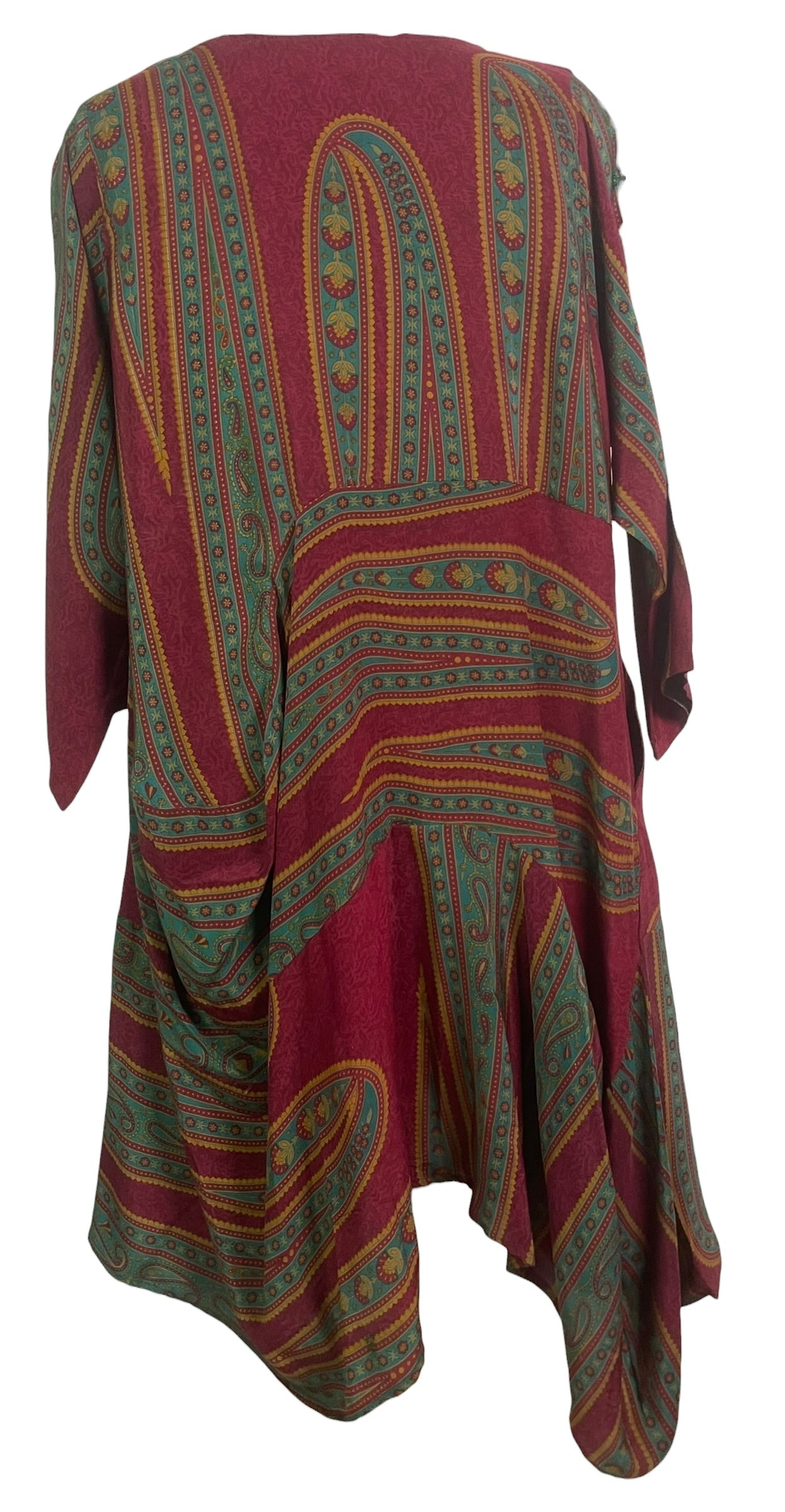 Releases Sunday at 8pm EST PRC9154 Avatar Pure Silk Sculptural Long Tunic Dress