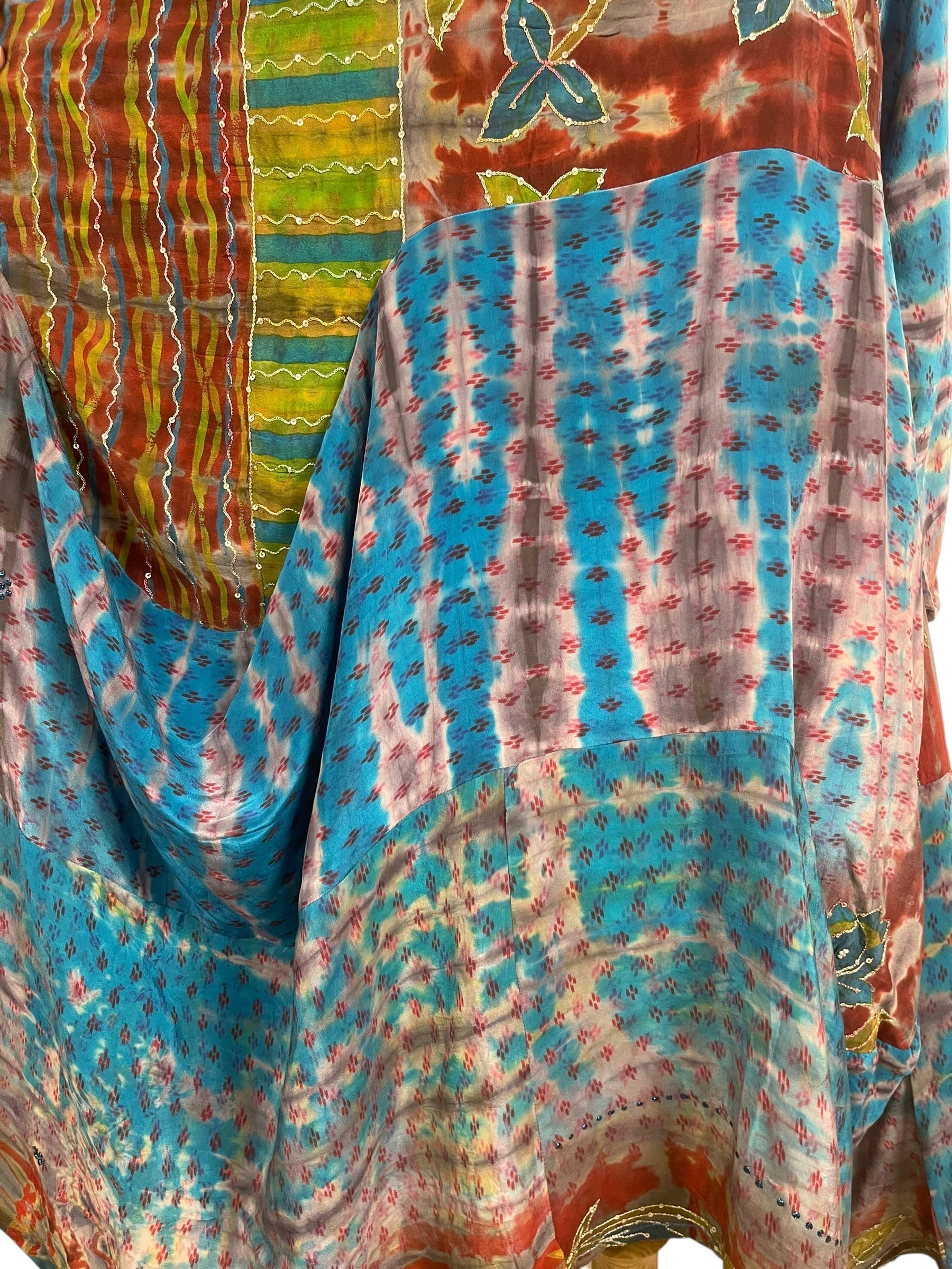 Releases Sunday at 8pm EST PRC9141 Avatar Pure Silk Sculptural Long Tunic Dress