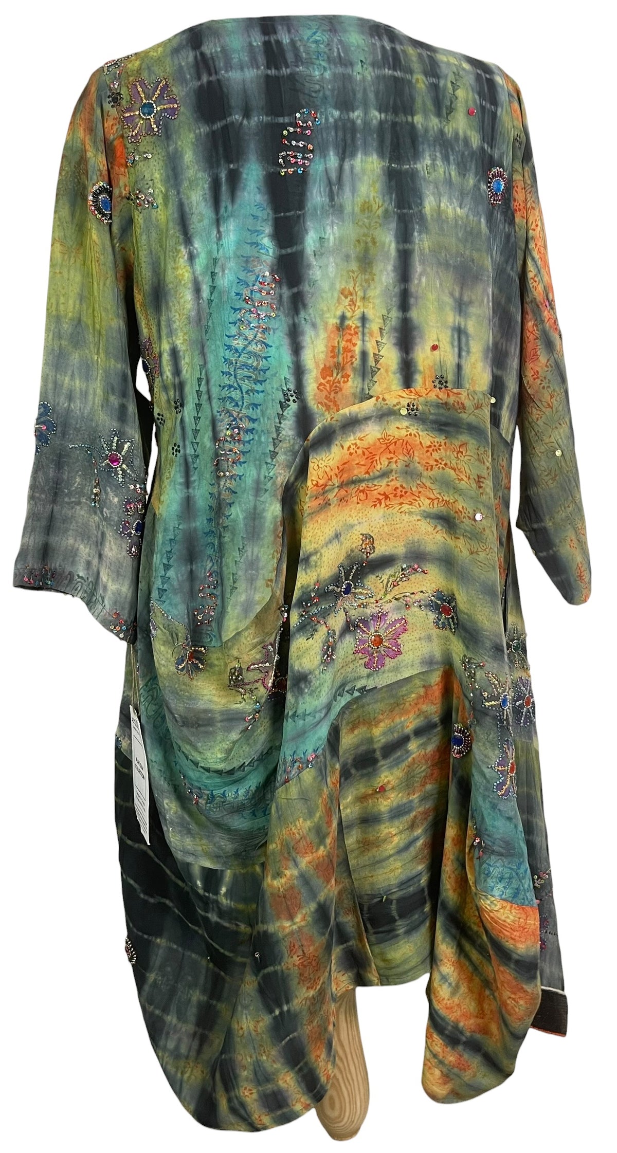 Releases Sunday at 8pm EST PRC9150 Avatar Pure Silk Sculptural Long Tunic Dress