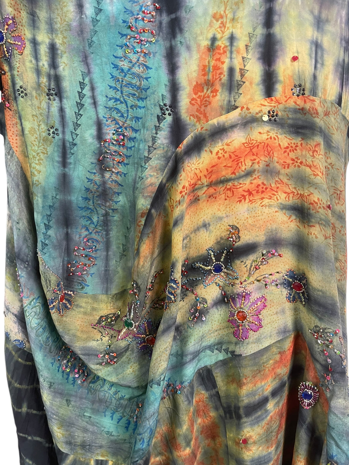Releases Sunday at 8pm EST PRC9150 Avatar Pure Silk Sculptural Long Tunic Dress