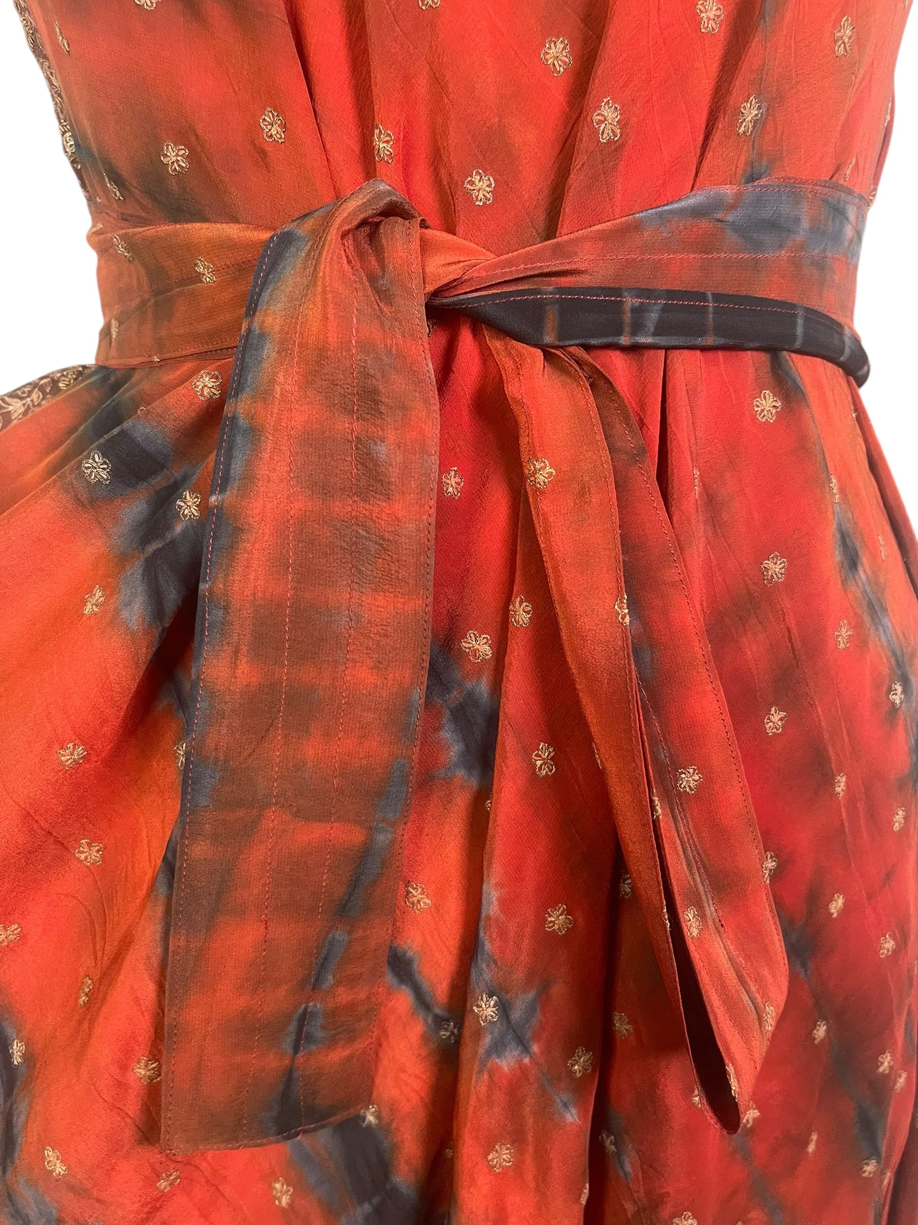 PRC9089  Avatar Pure Silk Maxi Dress with Belt